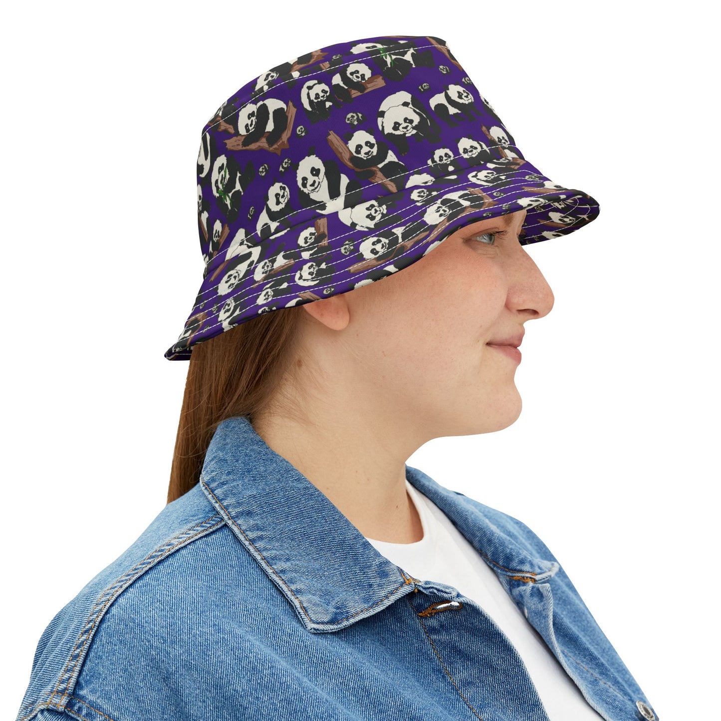 Playful Panda Bucket Hat, Cute Summer Accessory, Perfect for Kids and Adults, Vacation Hat, Trendy Gift Idea
