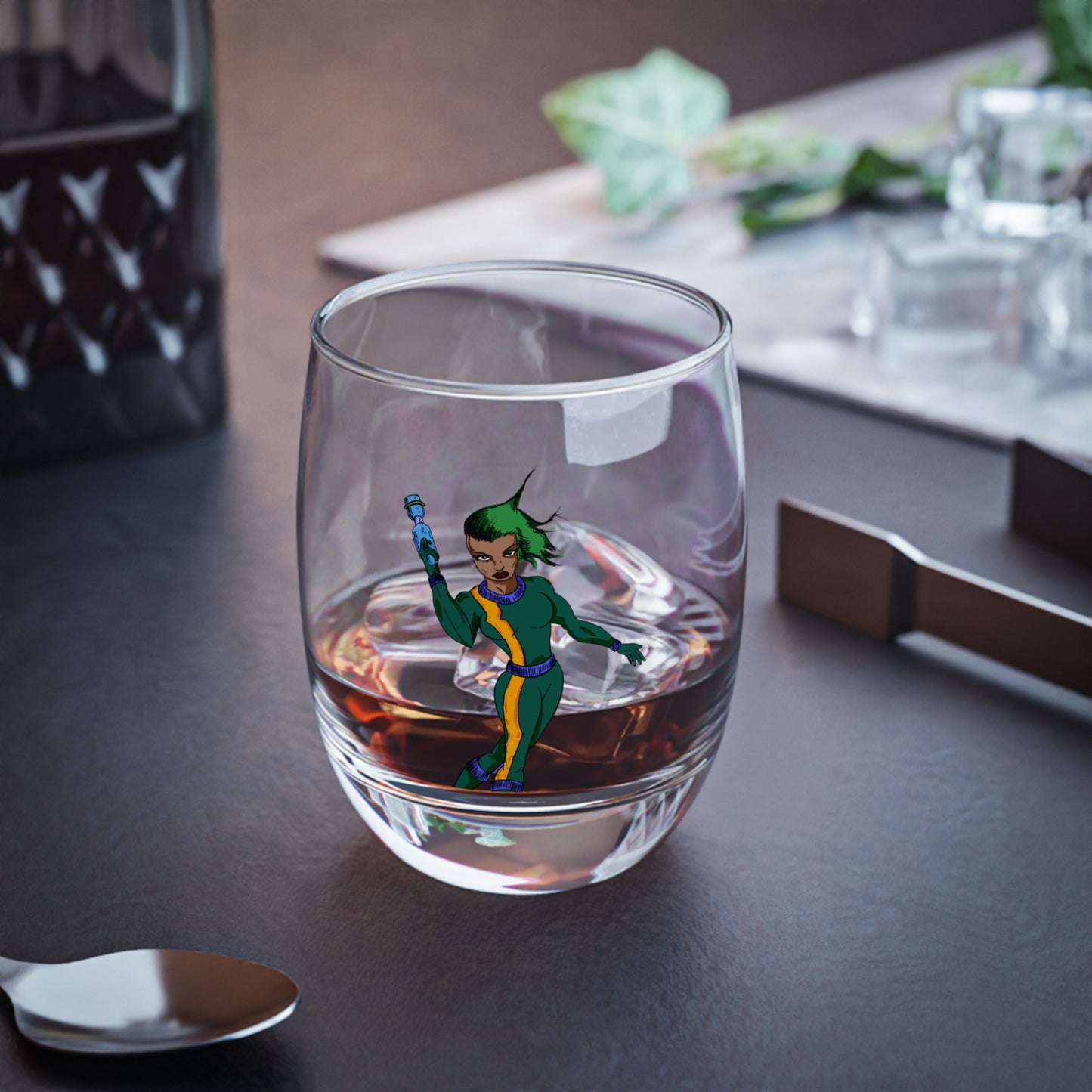 Galactic Hero Whiskey Glass - Unique Gift for Superhero Lovers, Perfect for Birthdays, Father's Day, Celebrations, Home Bar Decor