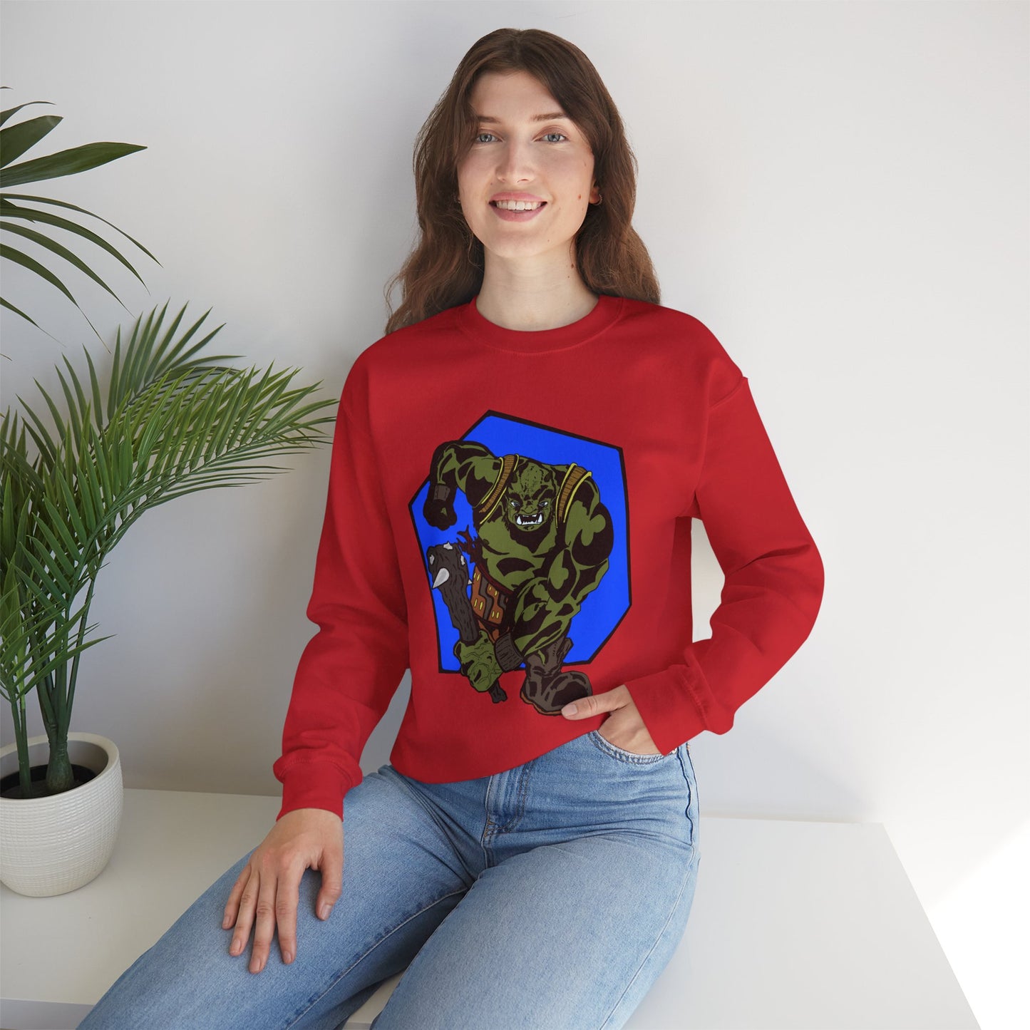 Rampaging Ogre Crewneck Sweatshirt for Marvel Fans