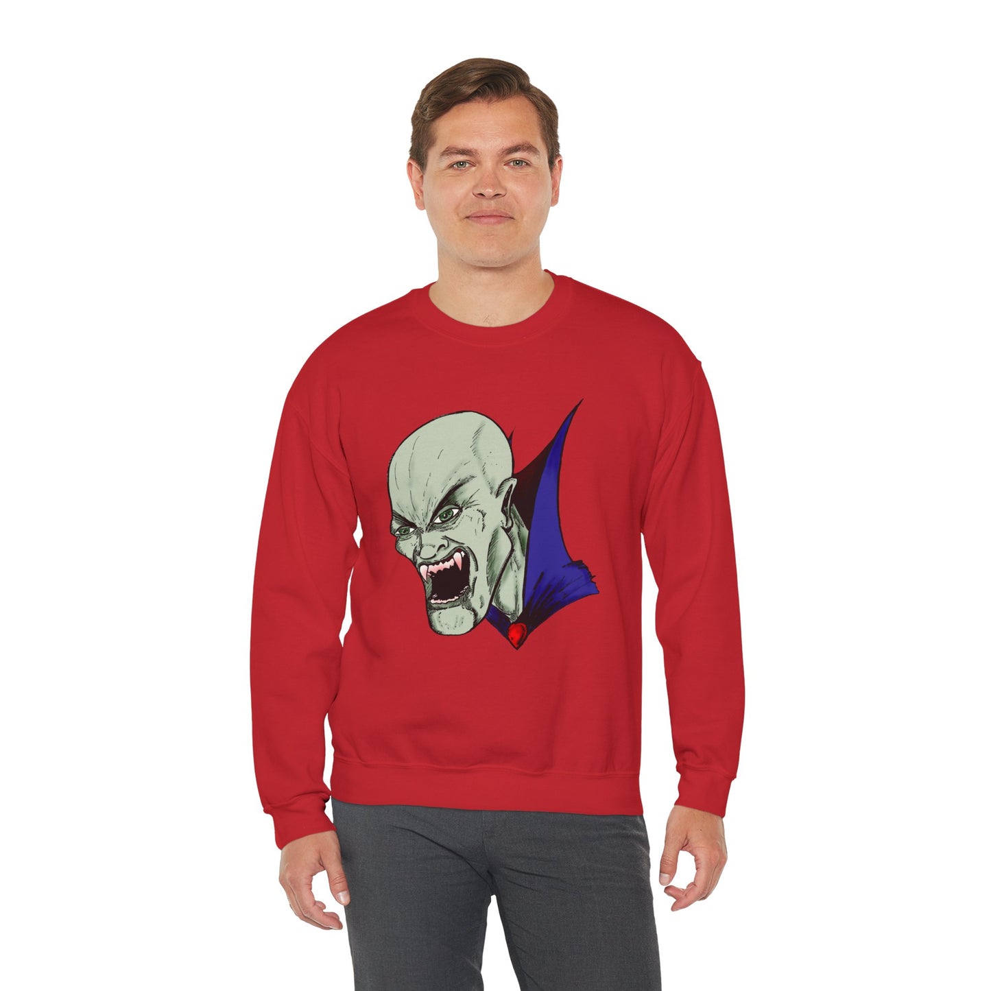 Vampire Graphic Sweatshirt for Halloween