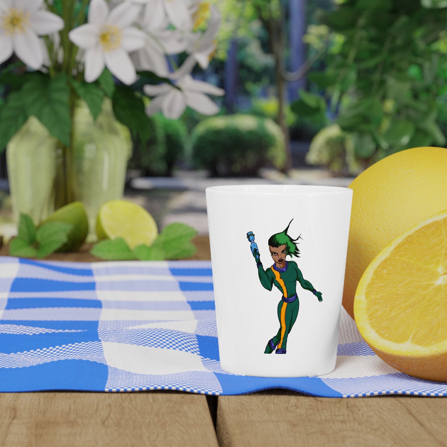 Heroine Shot Glass - Fun Cocktail Glass, Unique Gift for Parties, Superhero Theme, Collectible Barware, Birthday Celebration