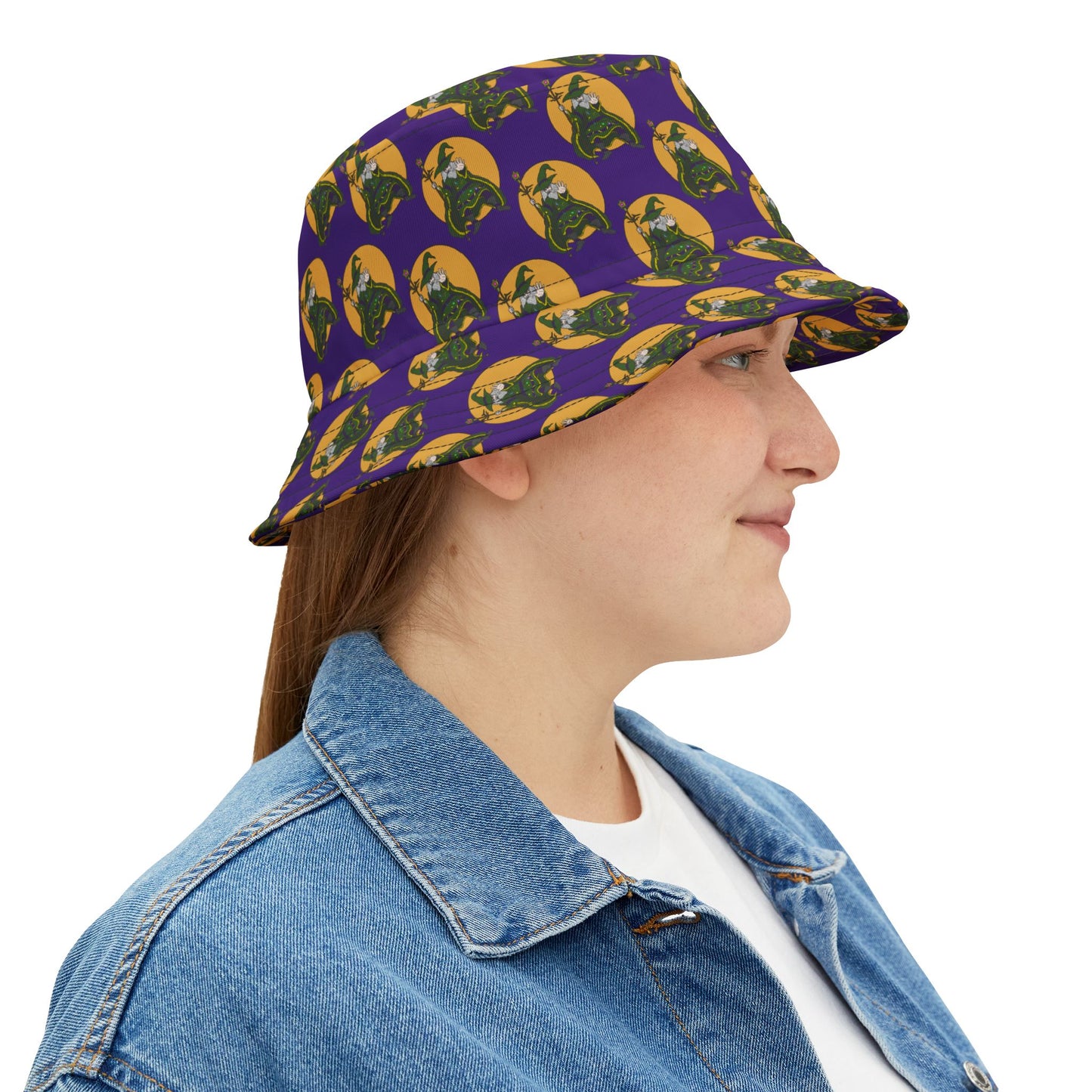 Vibrant Dog Print Bucket Hat for Casual Style, Summer Accessory, Gift for Dog Lovers, Festival Fashion, Adjustable Hat