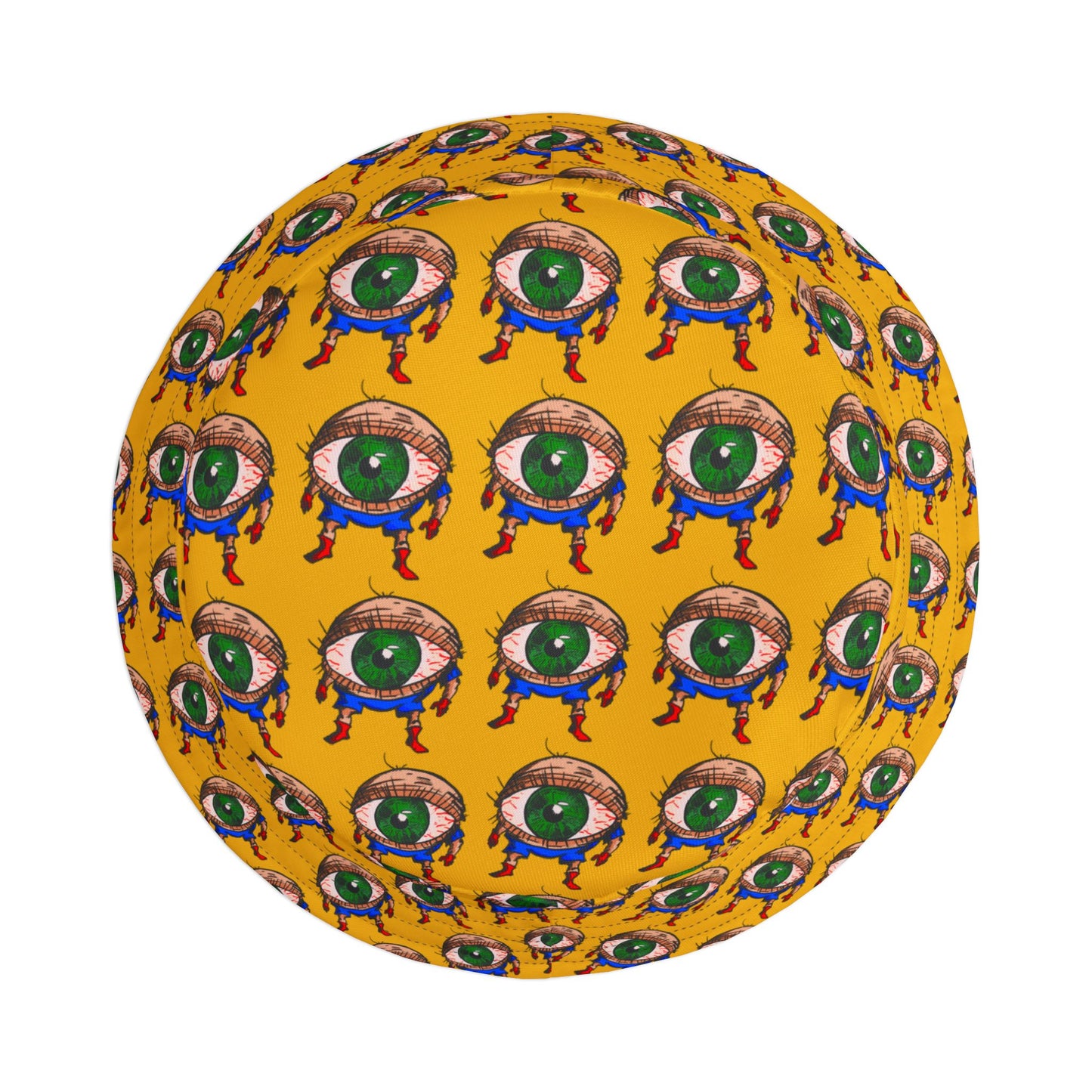 Terrif-EYE-ing Colorful Cartoon Eye Bucket Hat – Fun Summer Accessory