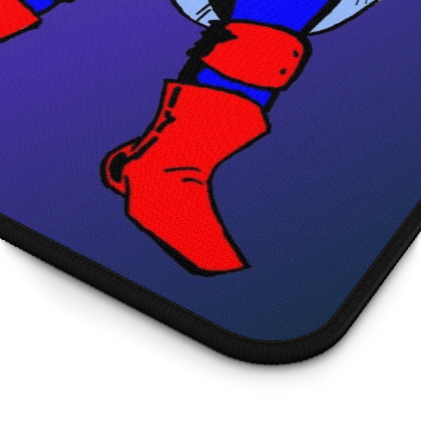 The Astounding Astro-Fly Desk Mat — Gradient Gaming Desk Mat with Retro Superhero Character