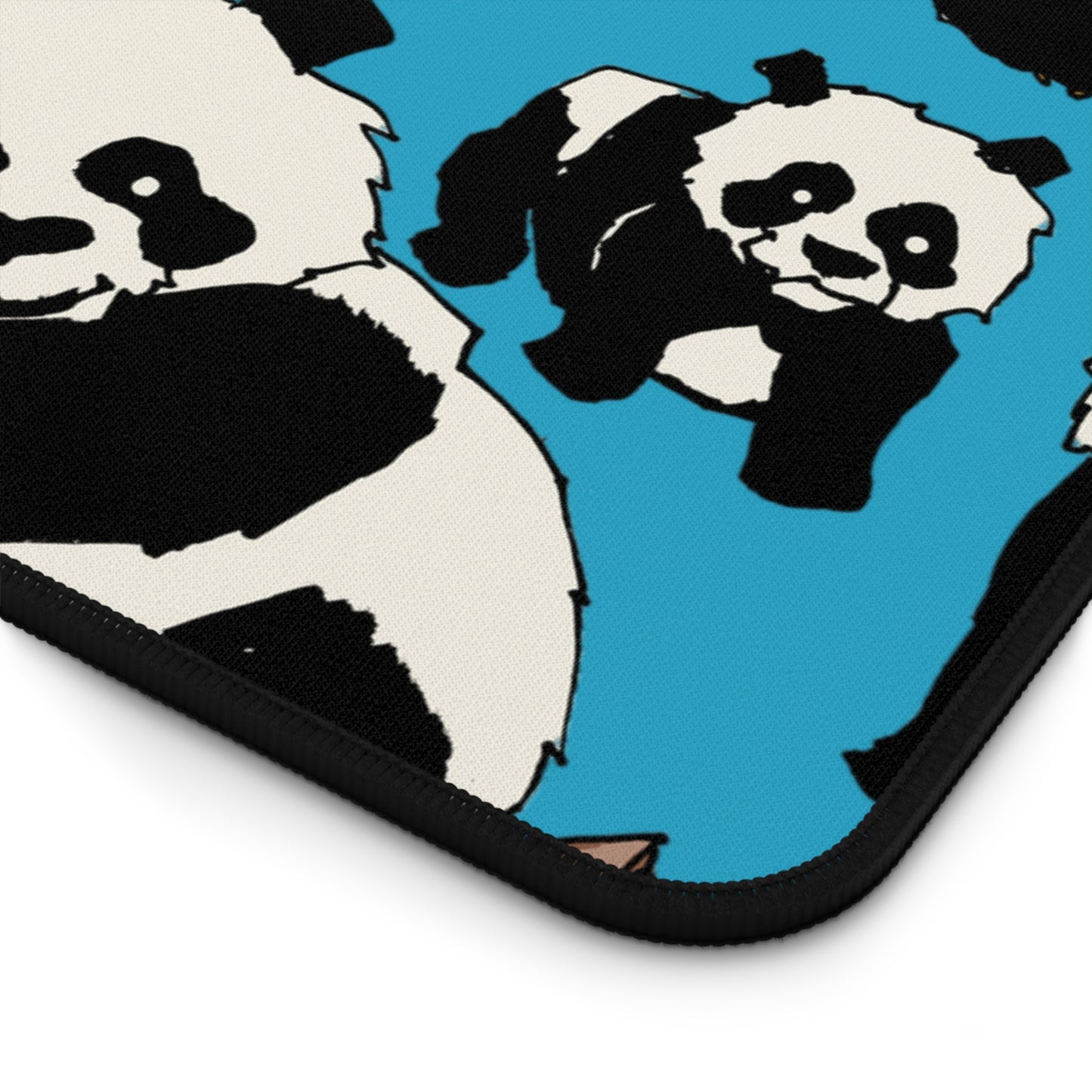 Panda-Themed Desk Mat, Cute Panda Desk Pad, Animal Lover Gift, Home Office Decor, Work From Home Essentials