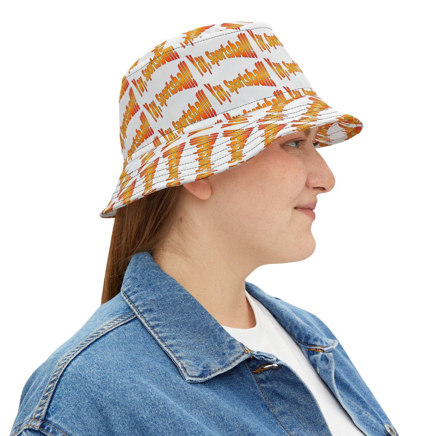 Yay Sportsball Bucket Hat for Gamers & Sports Fans