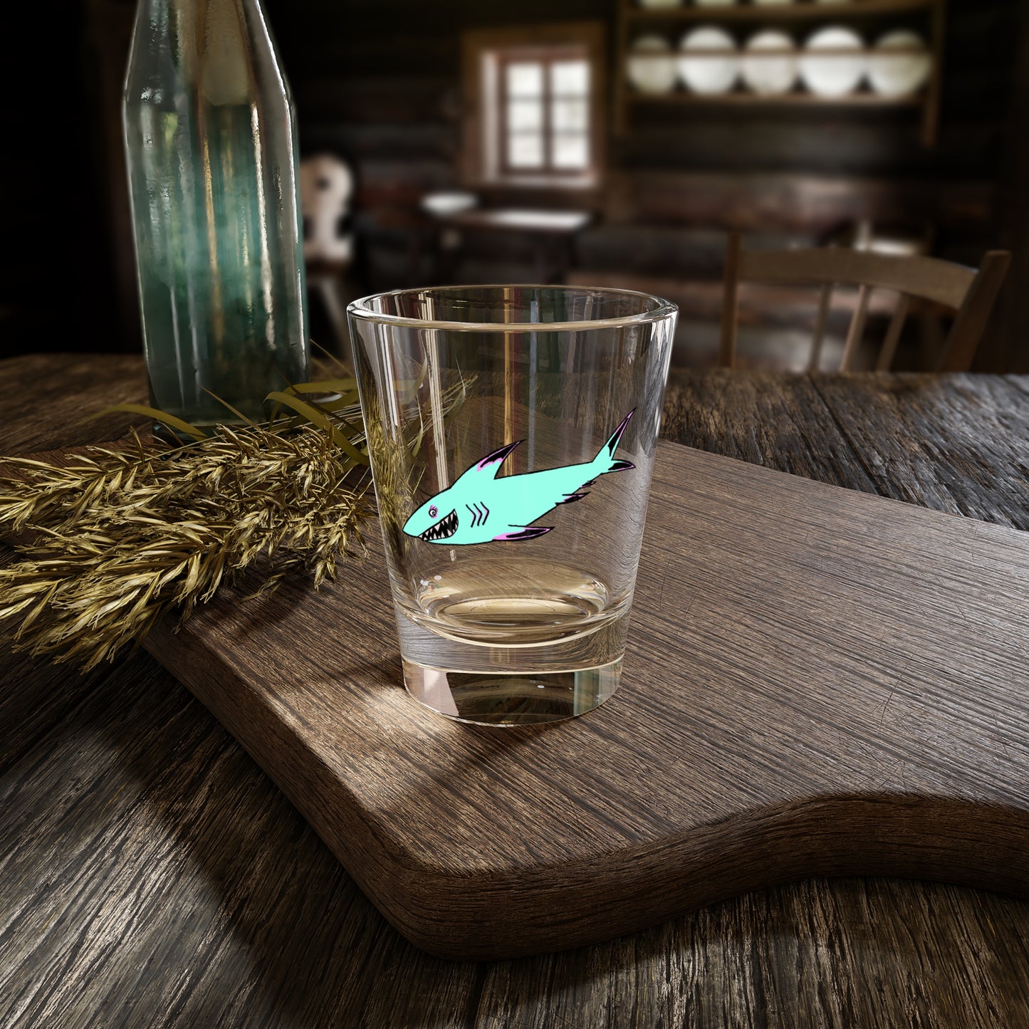 Ocean-Themed Shark Shot Glass with Shark Design - 1.5oz