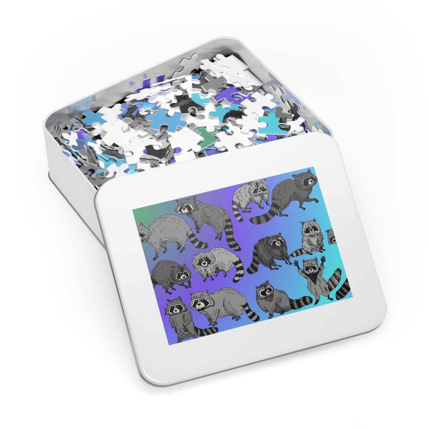 Jigsaw Puzzle with Tin