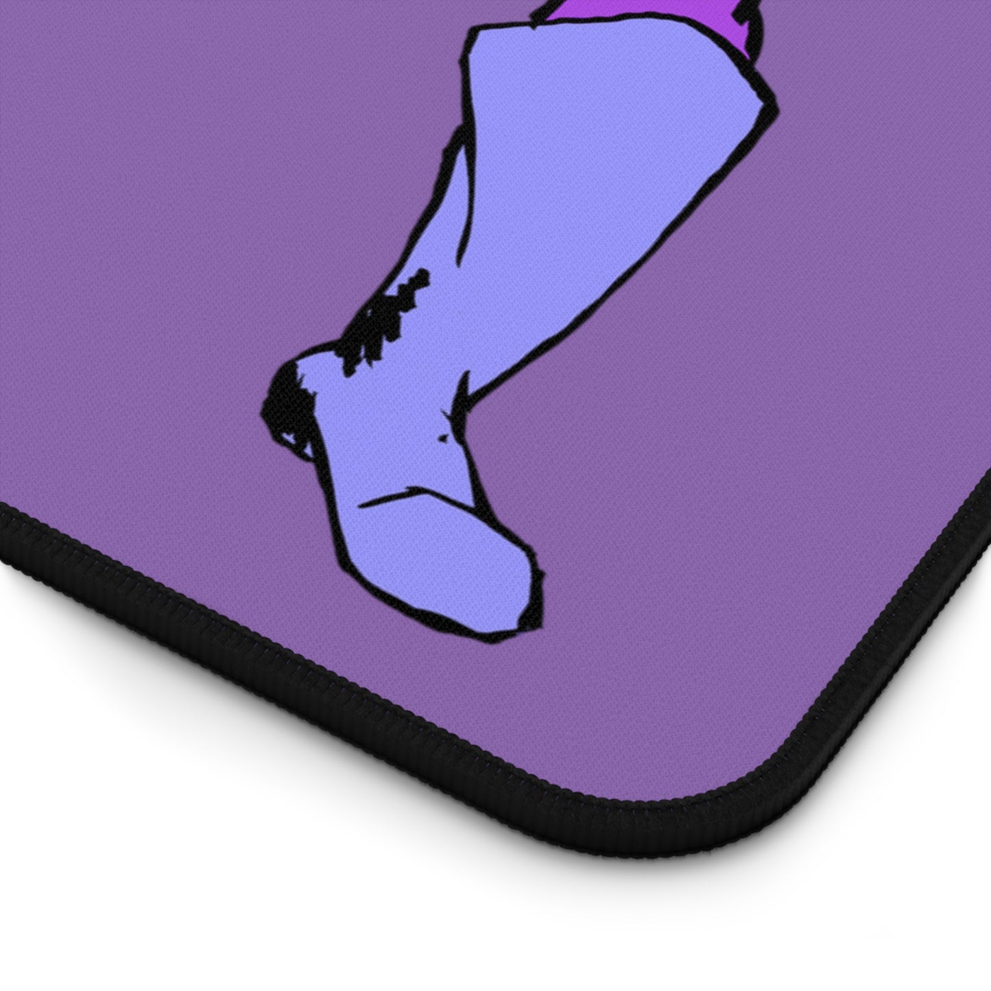 Retro Woman Hero Stylish Desk Mat - Vibrant Purple Design, Office Decor, Gaming Pad, Desk Accessory, Gift for Students, Home Office Essentials