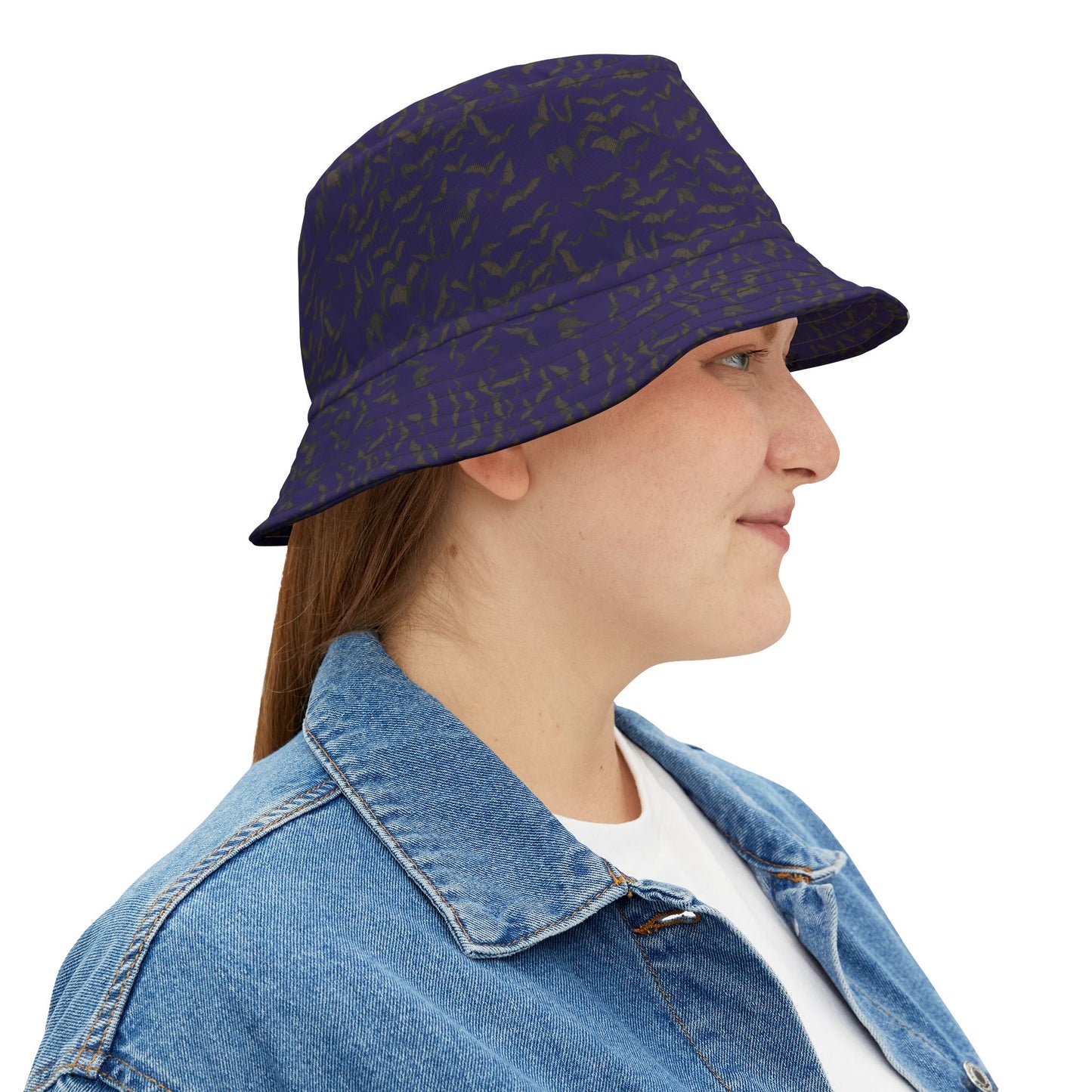 Nighttime Bats Bucket Hat, Trendy Sun Hat for Summer, Funky Outdoor Accessory, Perfect for Festivals, Travel and Beach Days