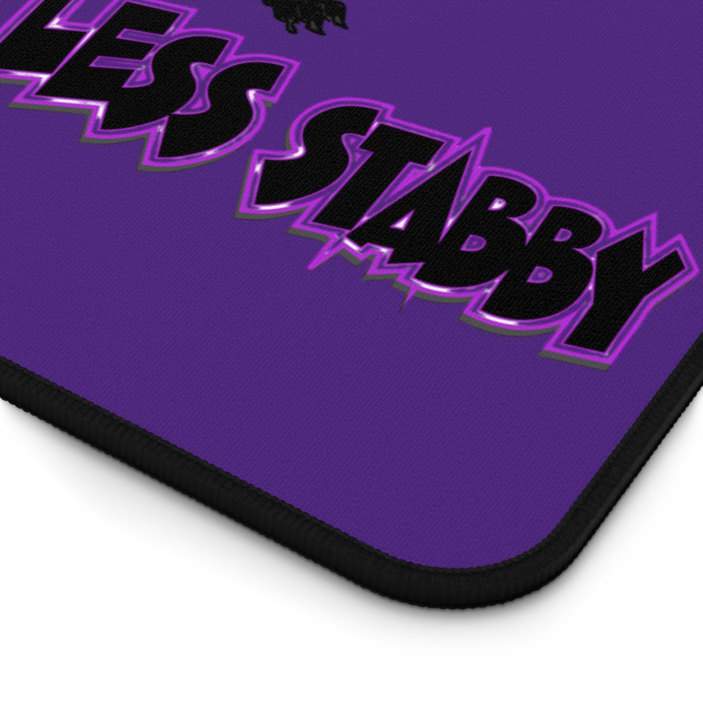 Coffee-Themed Desk Mat - 'Coffee Makes Me Less Stabby'