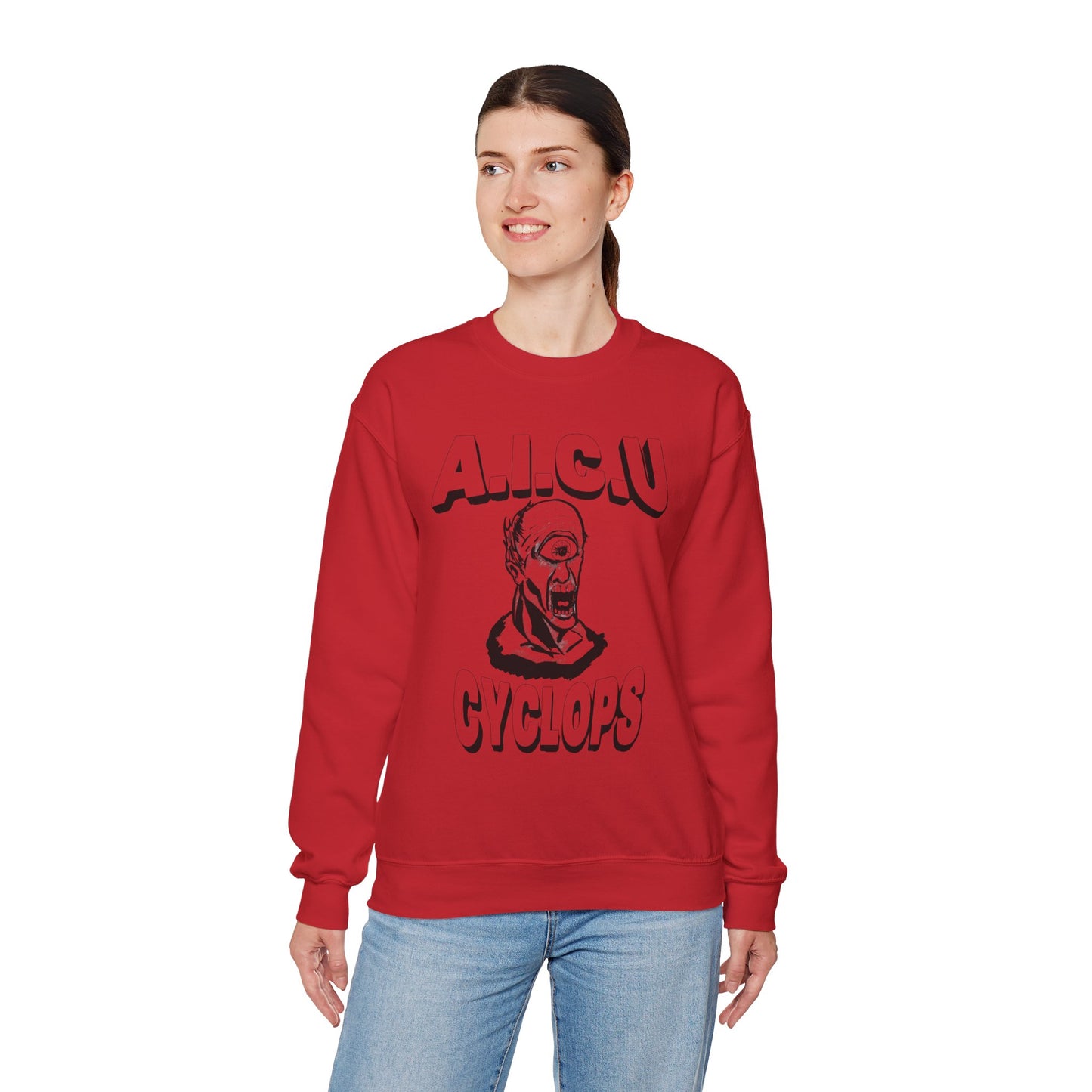 Vintage AICU Cyclops Crewneck Sweatshirt for Unique Style