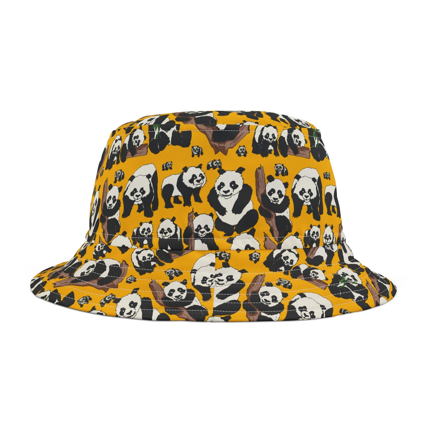 Panda Print Bucket Hat, Cool Summer Accessory, Trendy Gift for Animal Lovers, Perfect for Festivals, Beach, Casual Wear