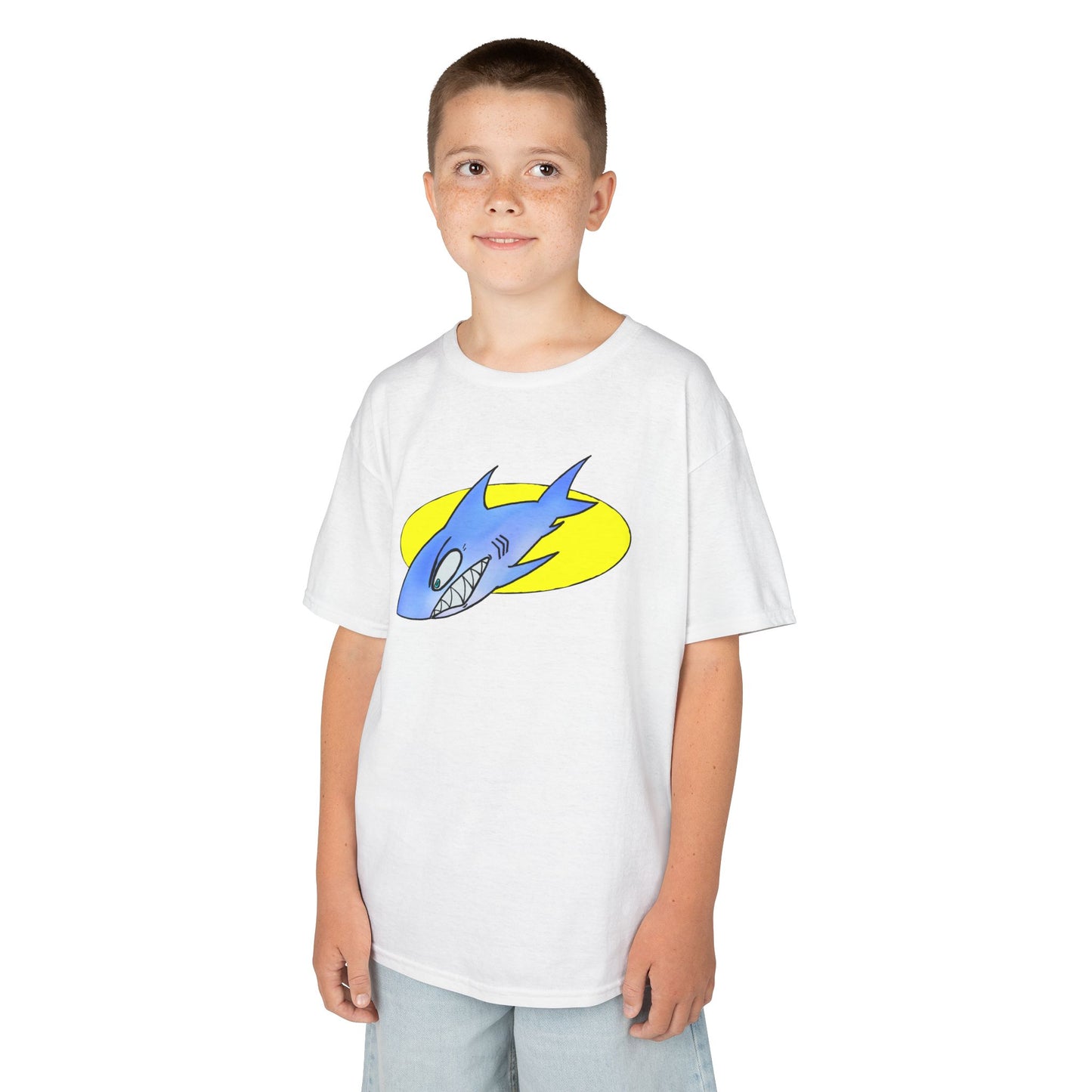 Cool Shark Graphic Kids Tee, Fun T-Shirt for Boys, Lightweight Summer Apparel, Gifts for Young Ocean Lovers, Birthday and Holiday Wear