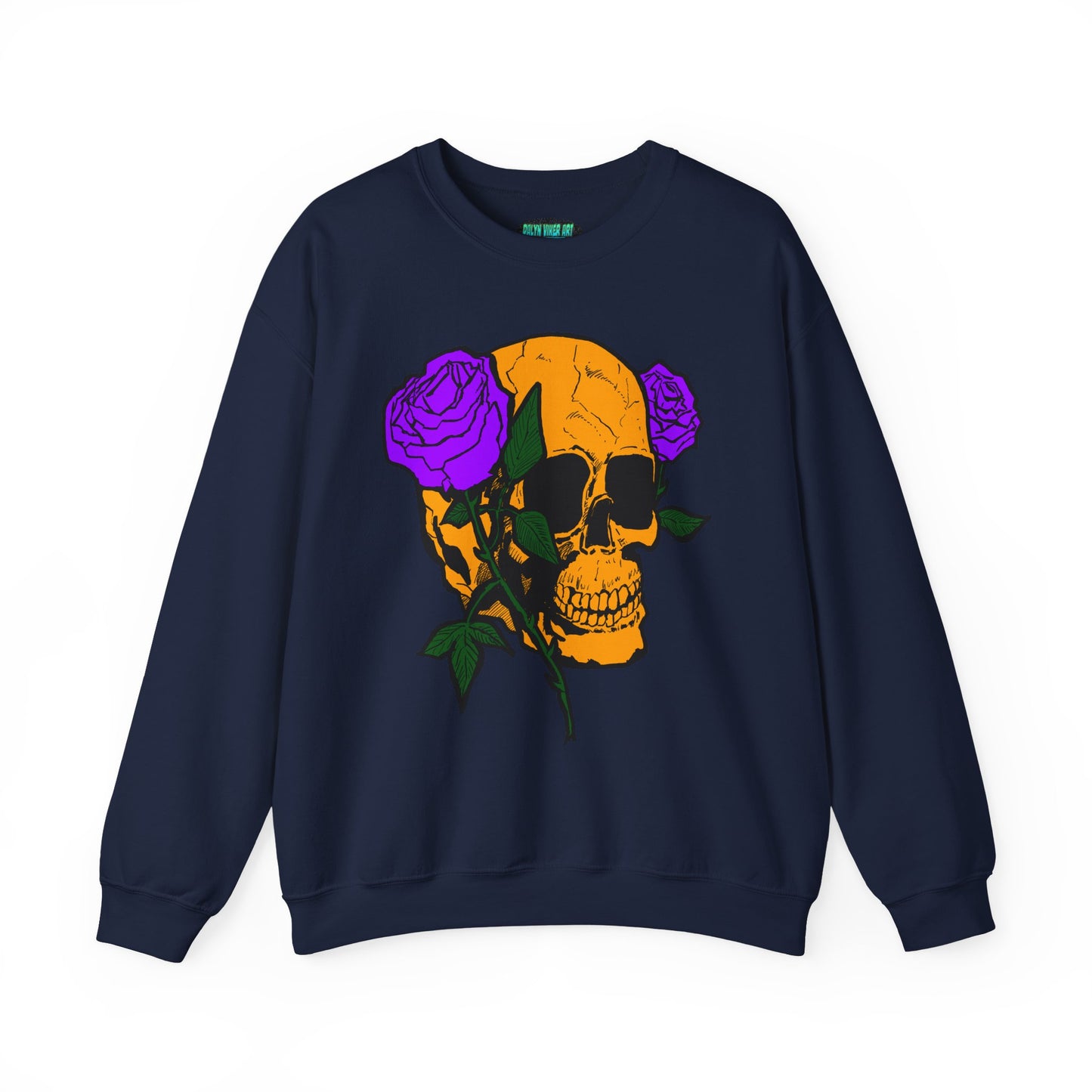 Skull & Roses Sweatshirt - Unisex Heavy Blend™ Crewneck