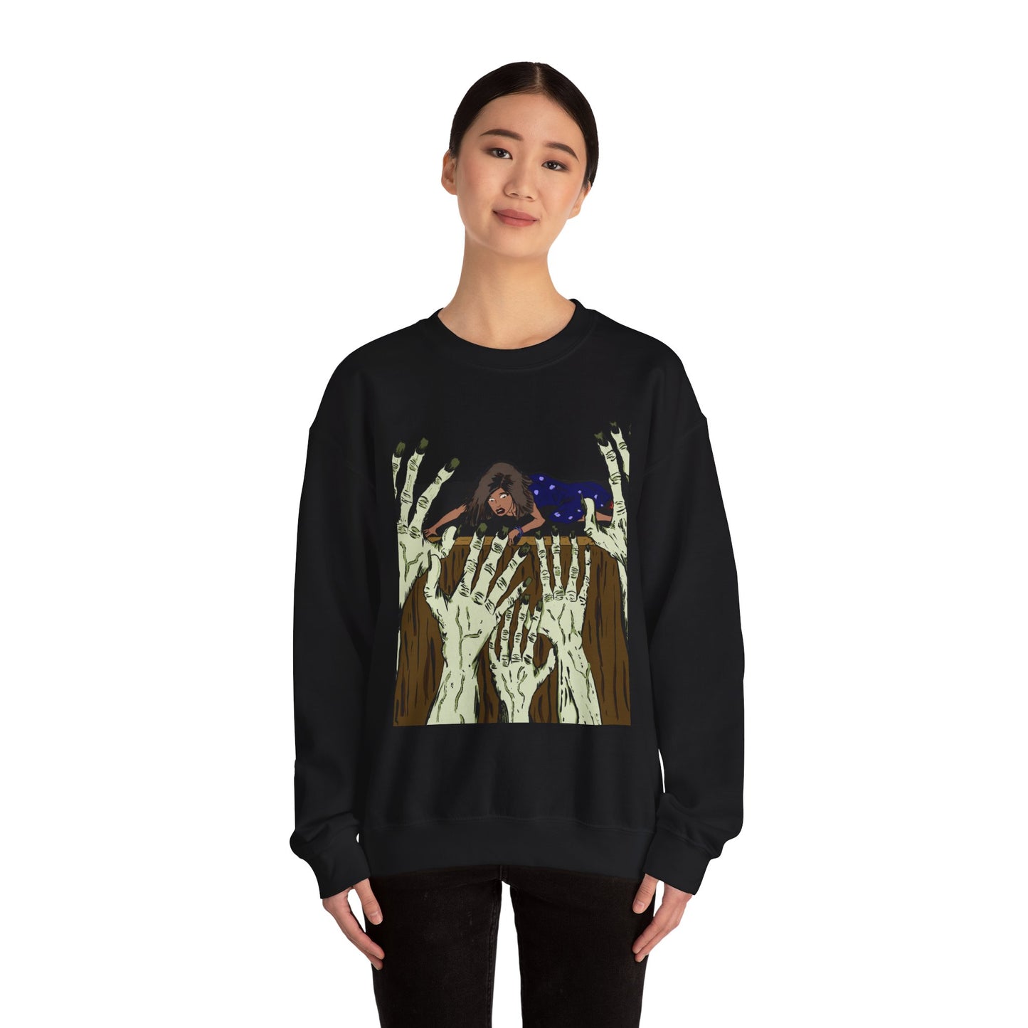 Haunting Hands Crewneck Sweatshirt - Unisex Heavy Blend™