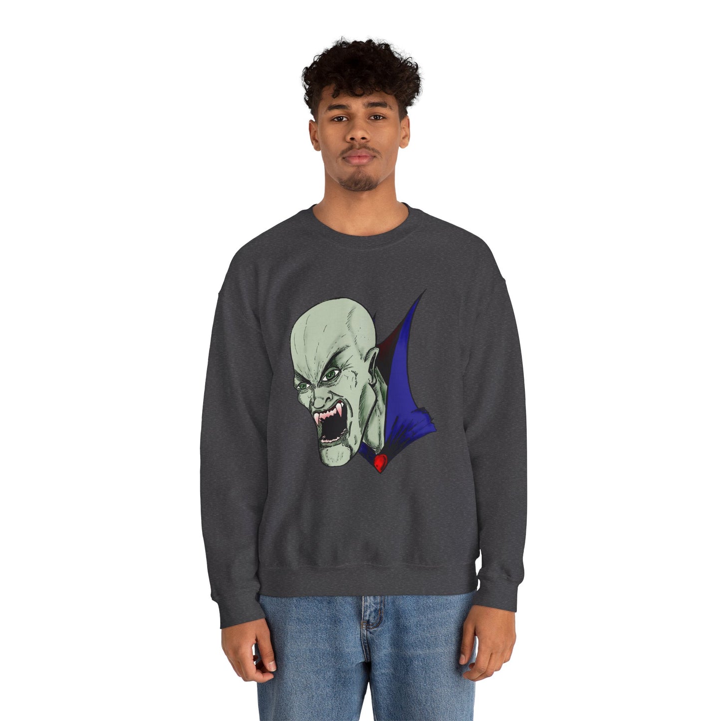 Vampire Graphic Sweatshirt for Halloween