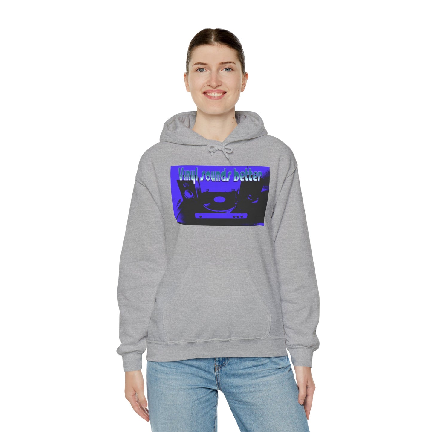 Vinyl Sounds Better Hoodie, Perfect for Music Lovers, Gift for DJs, Casual Wear, Comfortable Sweatshirt, Trendy Music Apparel