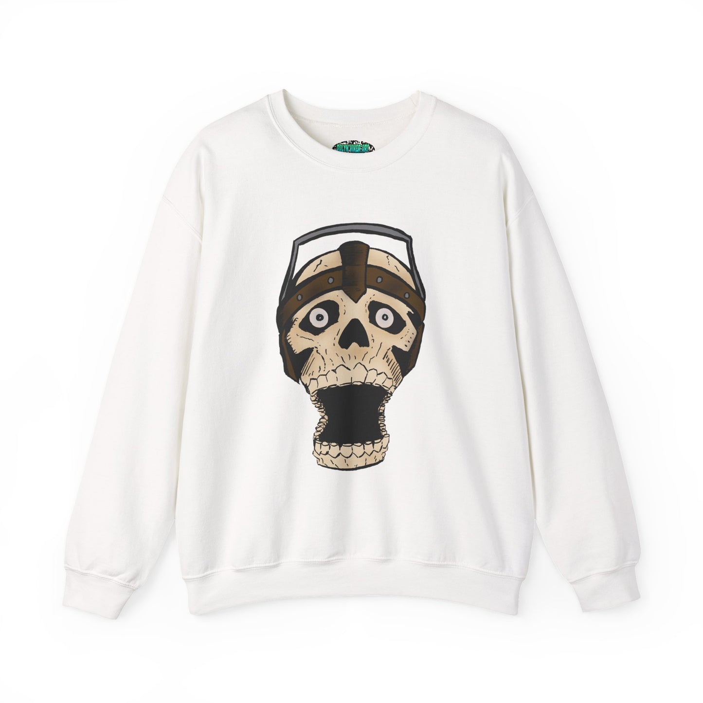 Screaming Skull Graphic Crewneck Sweatshirt - Unisex Heavy Blend