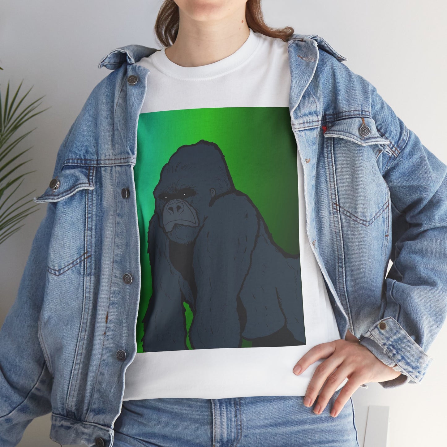 Gorilla Portrait Tee – Graphic Ape Illustration T-Shirt