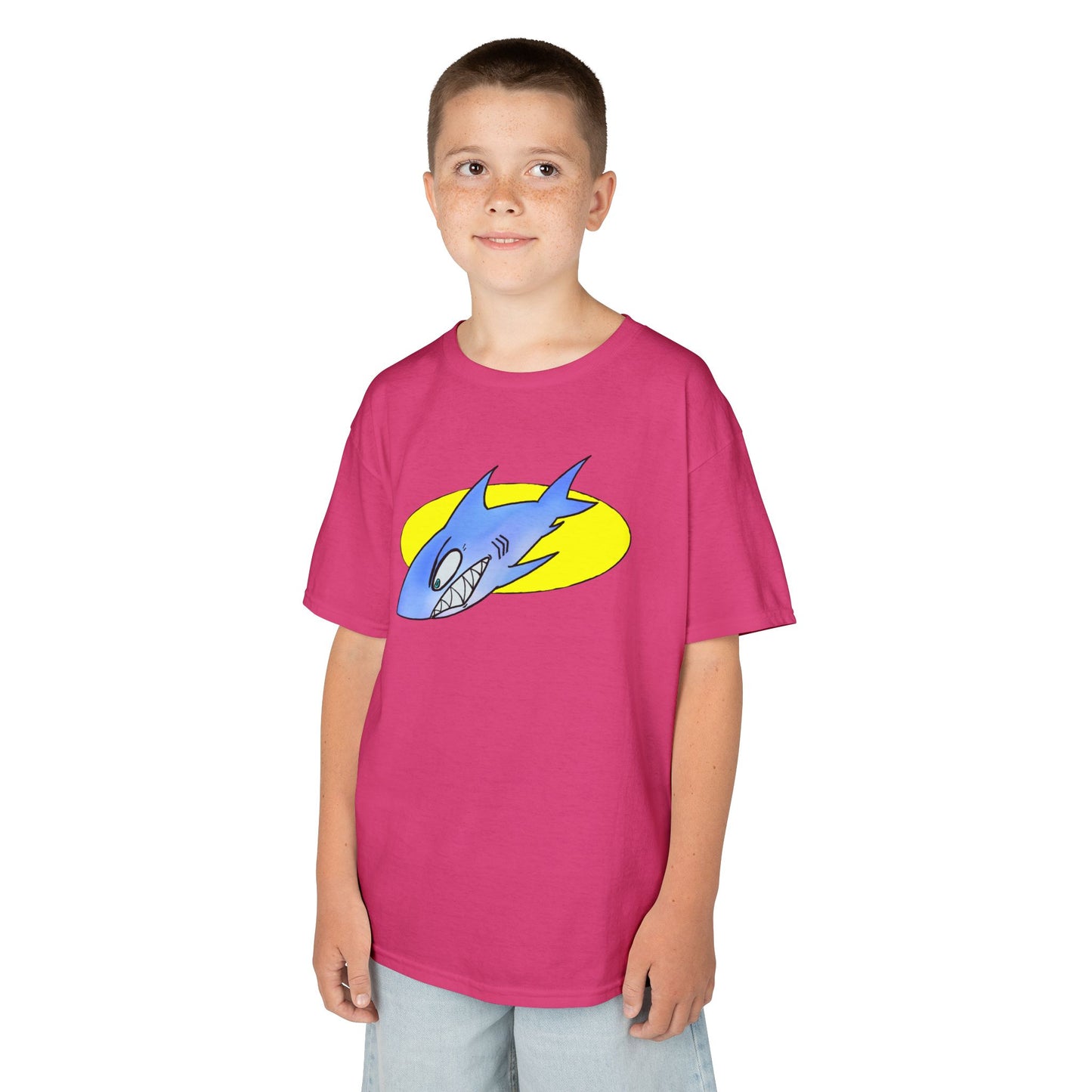 Cool Shark Graphic Kids Tee, Fun T-Shirt for Boys, Lightweight Summer Apparel, Gifts for Young Ocean Lovers, Birthday and Holiday Wear