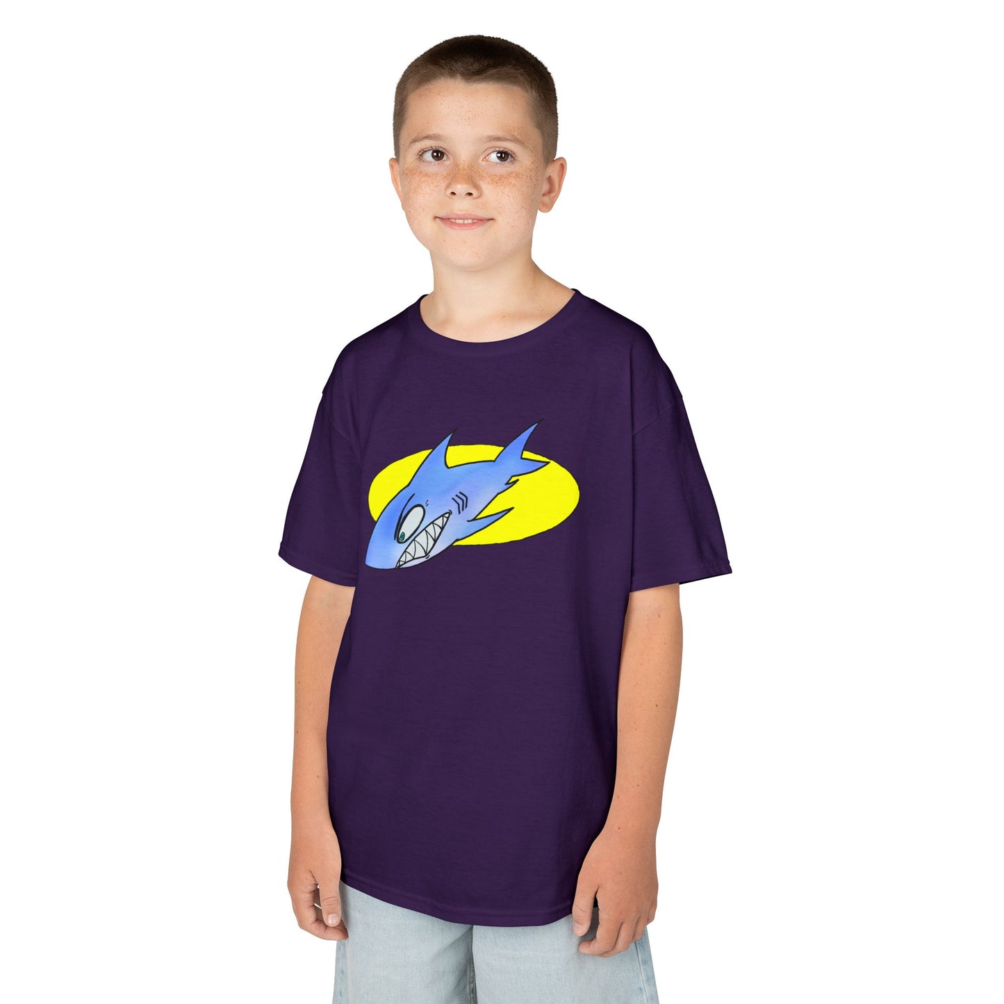 Cool Shark Graphic Kids Tee, Fun T-Shirt for Boys, Lightweight Summer Apparel, Gifts for Young Ocean Lovers, Birthday and Holiday Wear