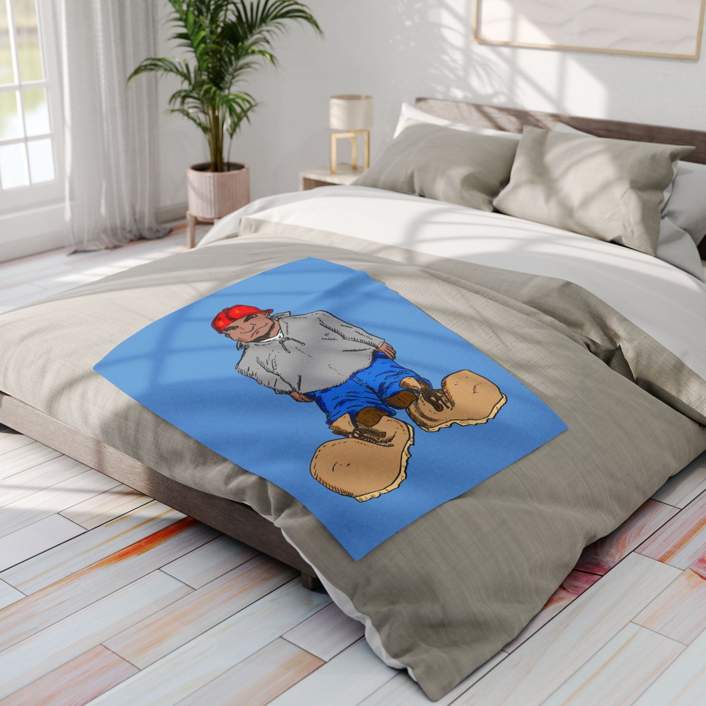 Original Character "Boots" Arctic Fleece Blanket