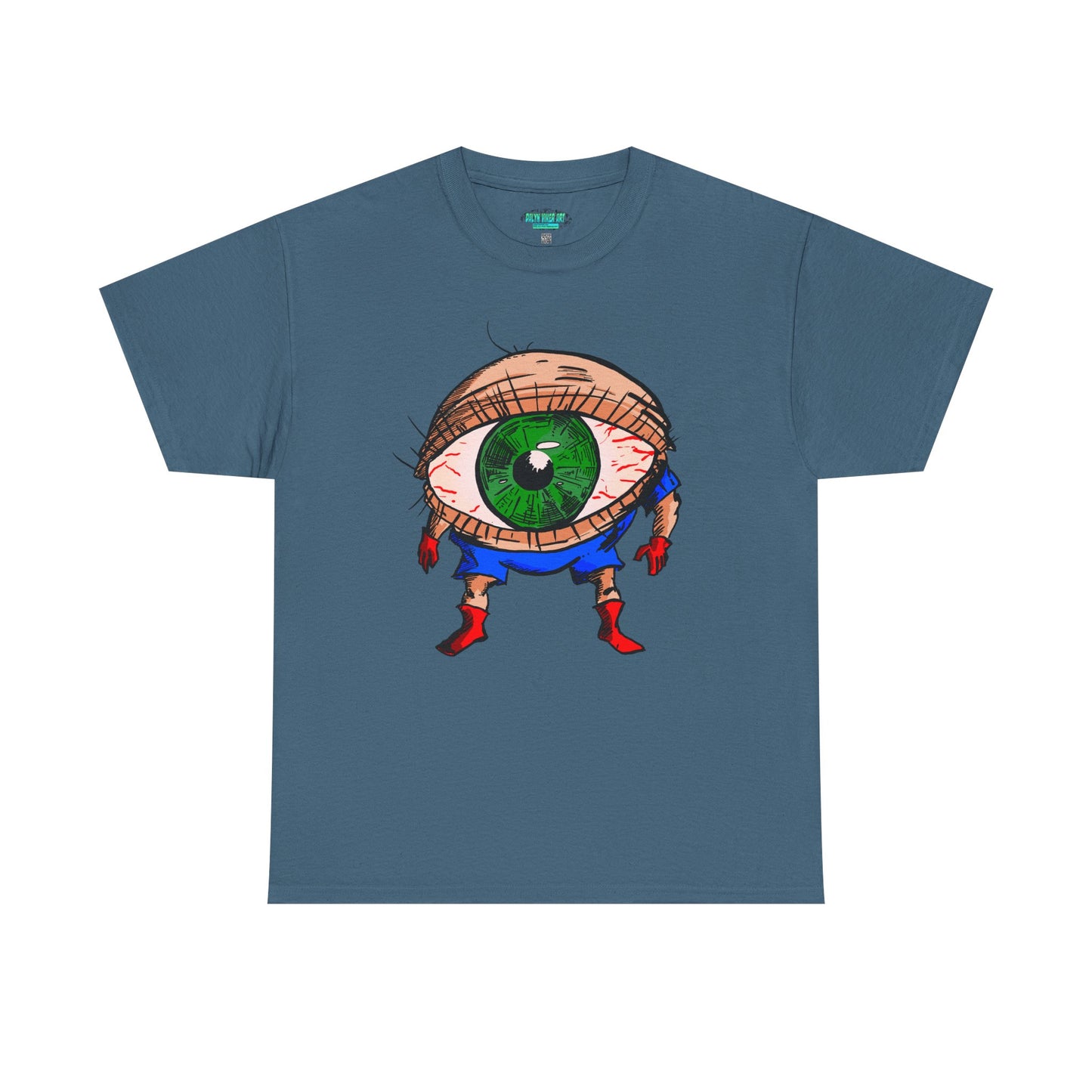 Terrif-EYE-ing - Whimsical Unisex Heavy Cotton Tee with Eye Design