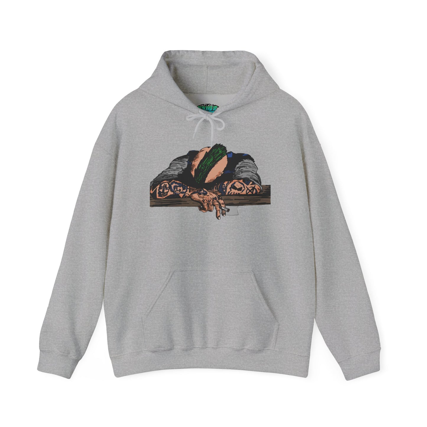 Punk and Done Color Unisex Hooded Sweatshirt, Cozy Streetwear, Unique Gift for Art Lovers, Casual Lounge Wear, Perfect for Fall Fashion