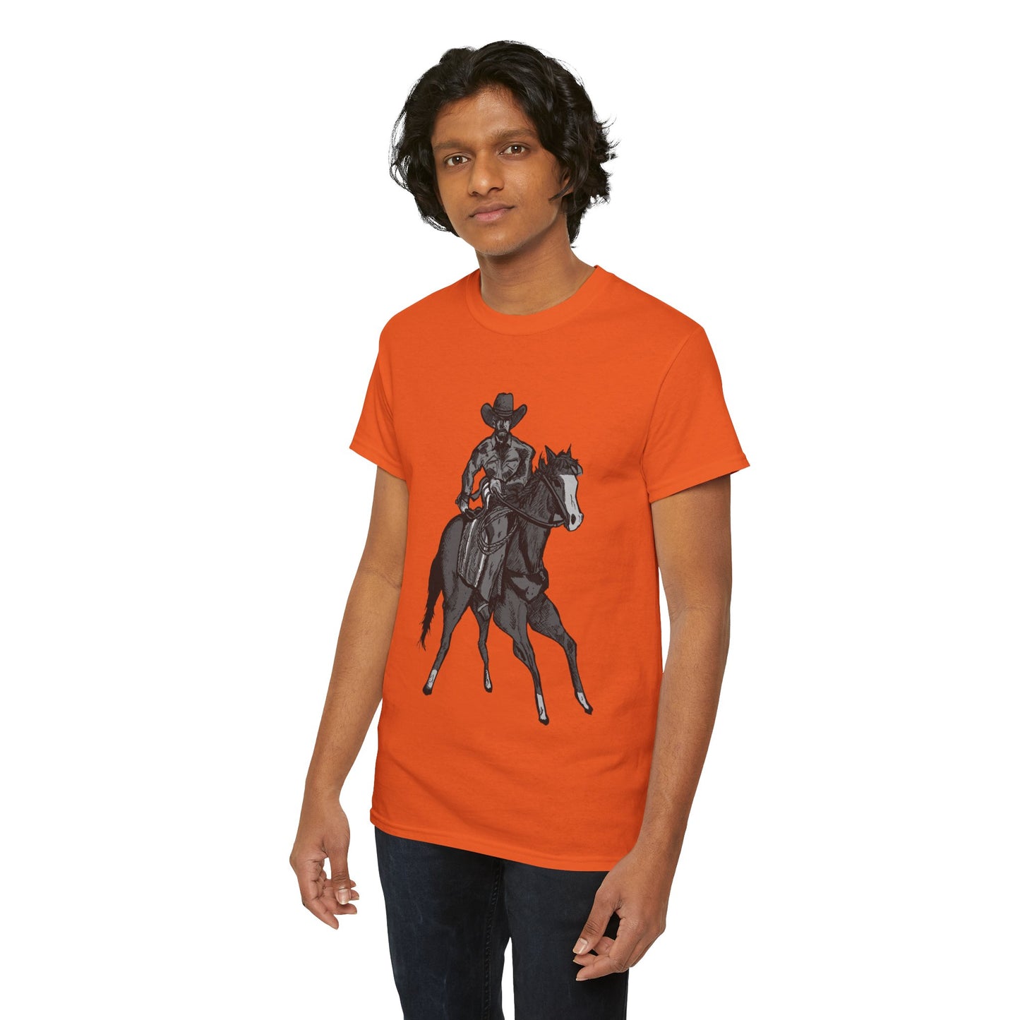 Cowboy on Horseback T‑Shirt — Vintage Western Rodeo Tee
