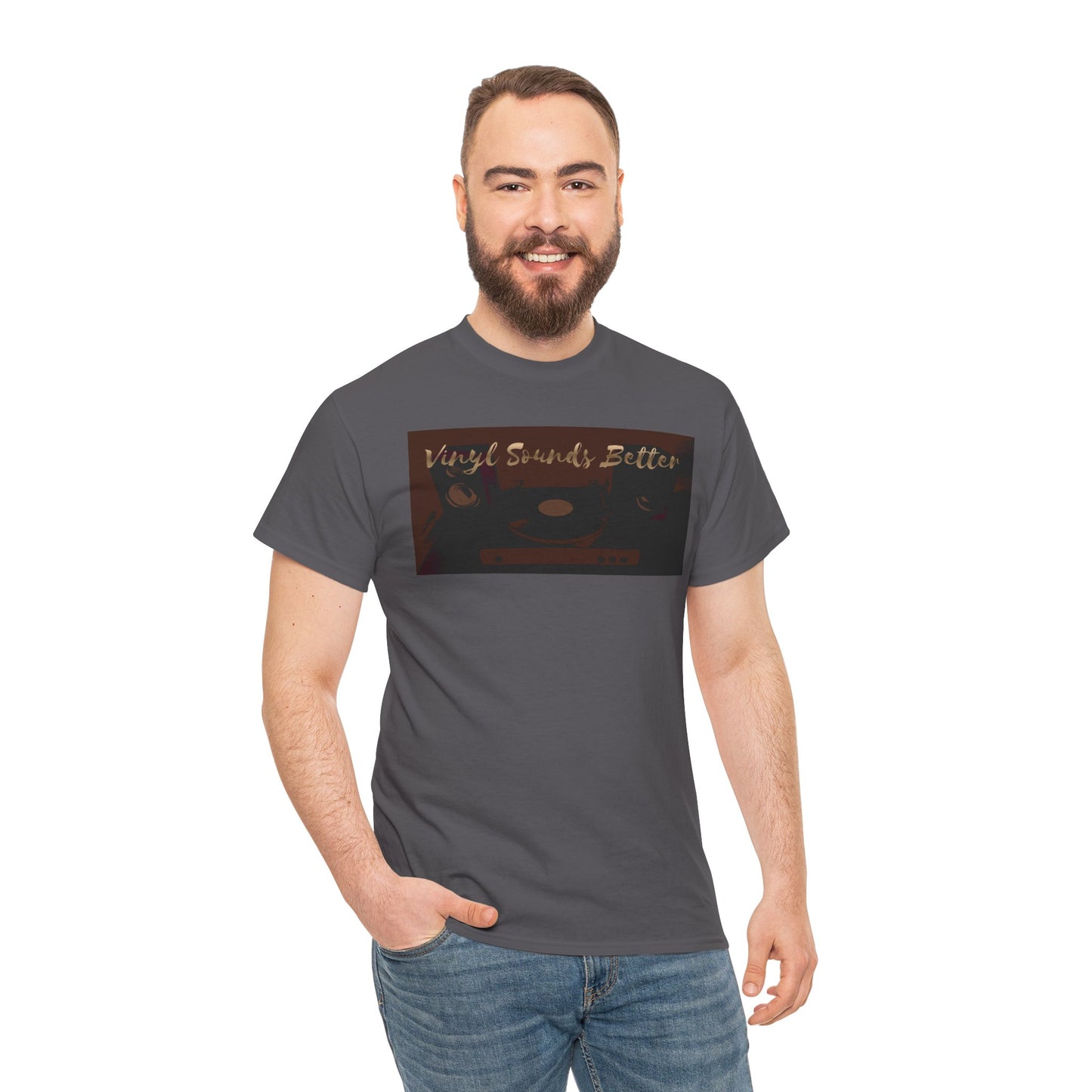 Vinyl Sounds Better T-Shirt — Retro Record Player Tee for Music Lovers