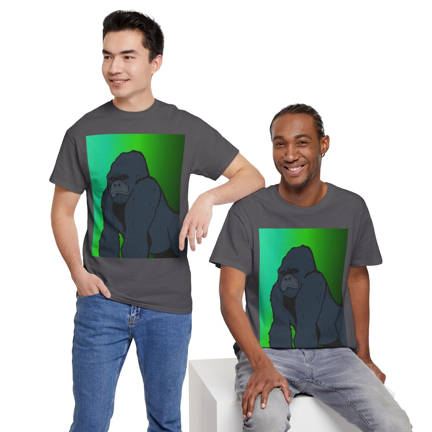 Gorilla Portrait Tee – Graphic Ape Illustration T-Shirt