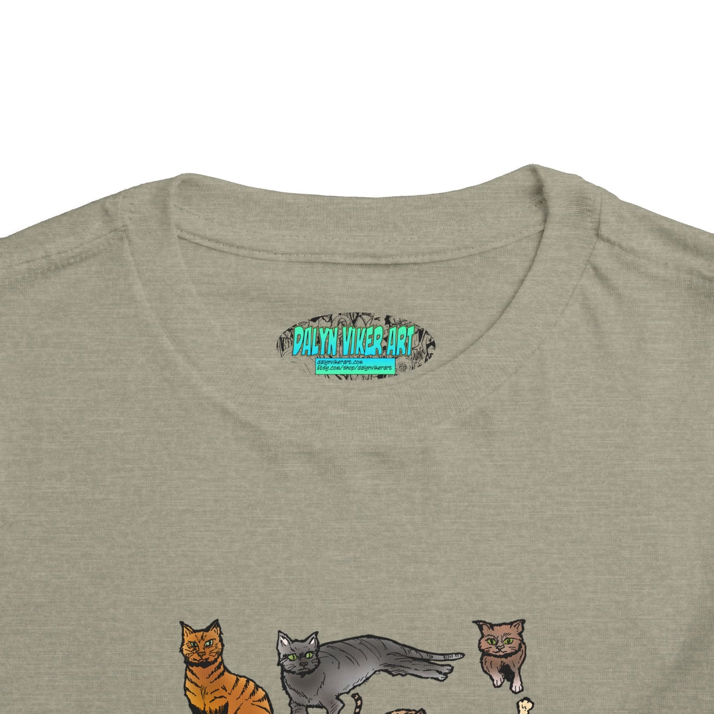Toddler Tee — Playful Cat Pack Graphic Shirt for Kids