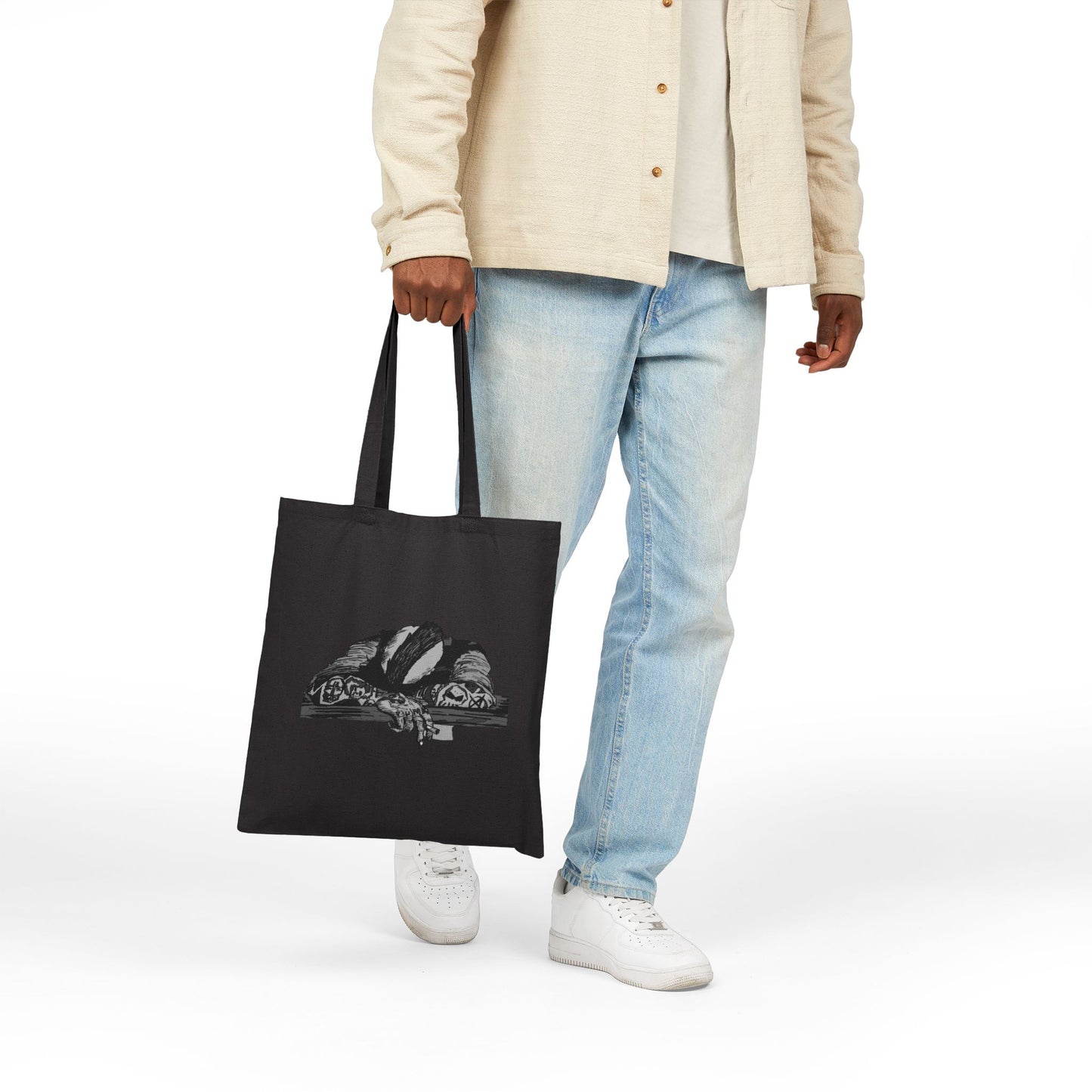 Punk and Done Canvas Tote Bag — Original Illustration Tote