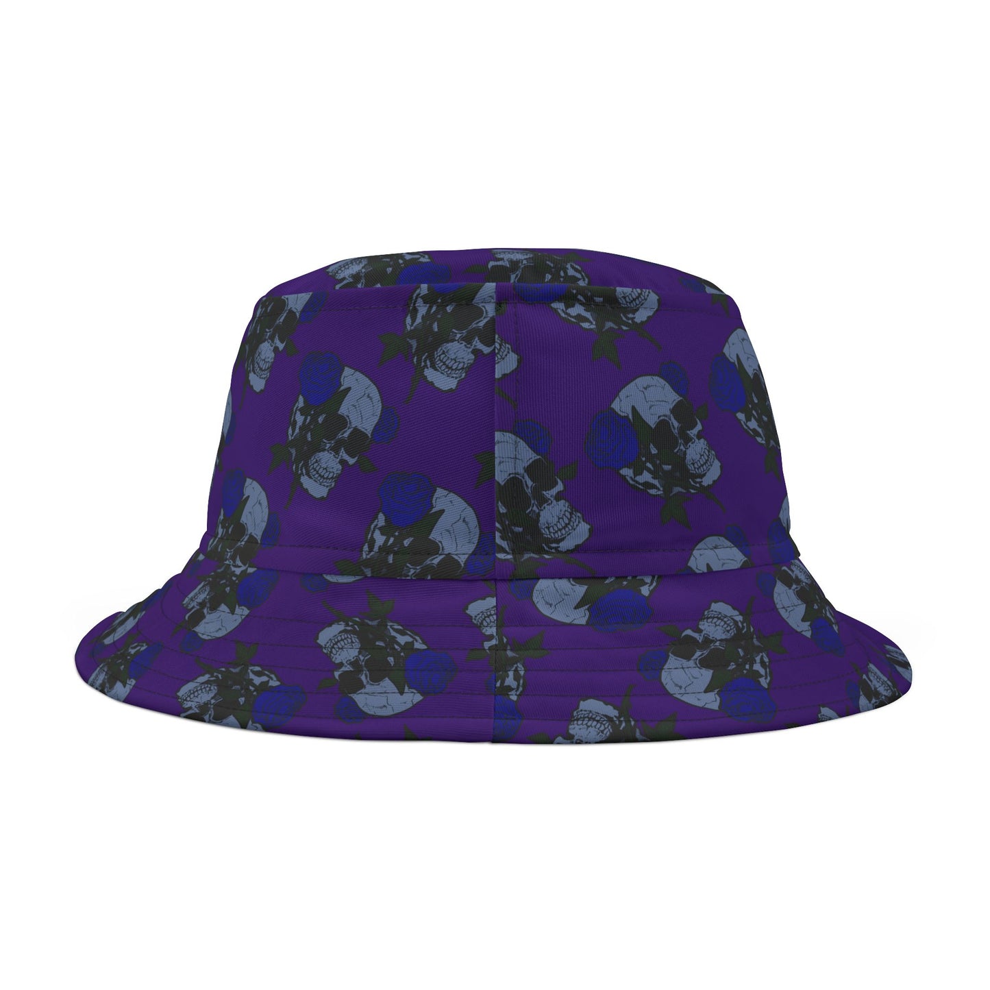 Unique Gothic Skull and Roses Print Bucket Hat, Trendy Summer Hat, Fashionable Beach Accessory, Unisex Sun Hat, Festival Headwear