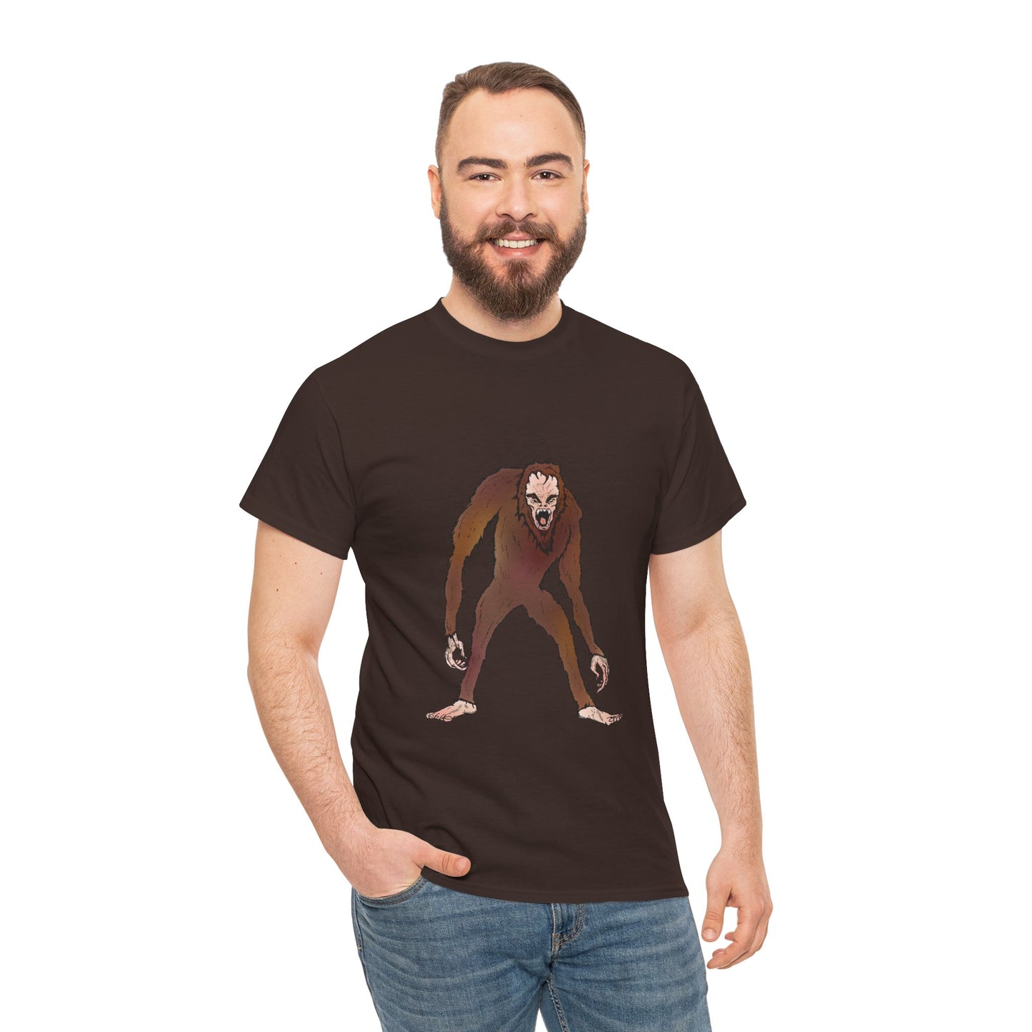 Bigfoot Sketch T‑Shirt — Retro Sasquatch Graphic Tee