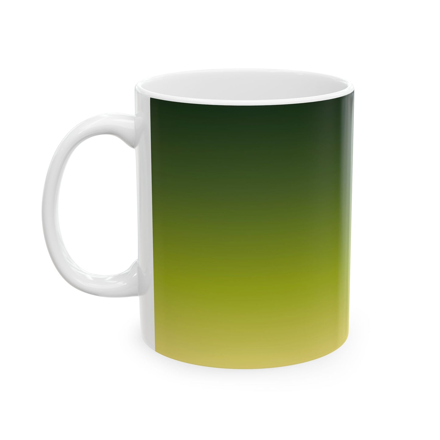 Bigfoot Encounter - Gradient Ceramic Mug – Cute Lizard Coffee Cup (11oz, 15oz)