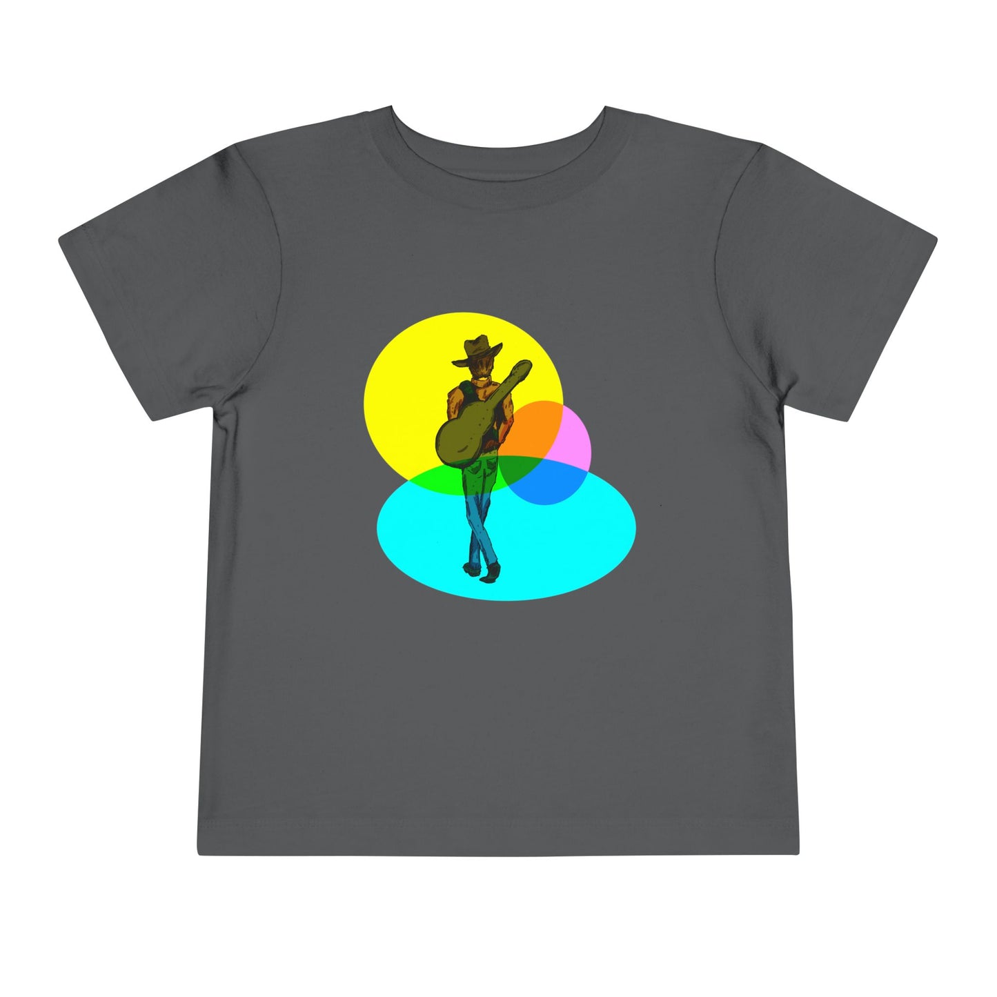Toddler Tee — Colorful Cowboy Guitar Kids Shirt