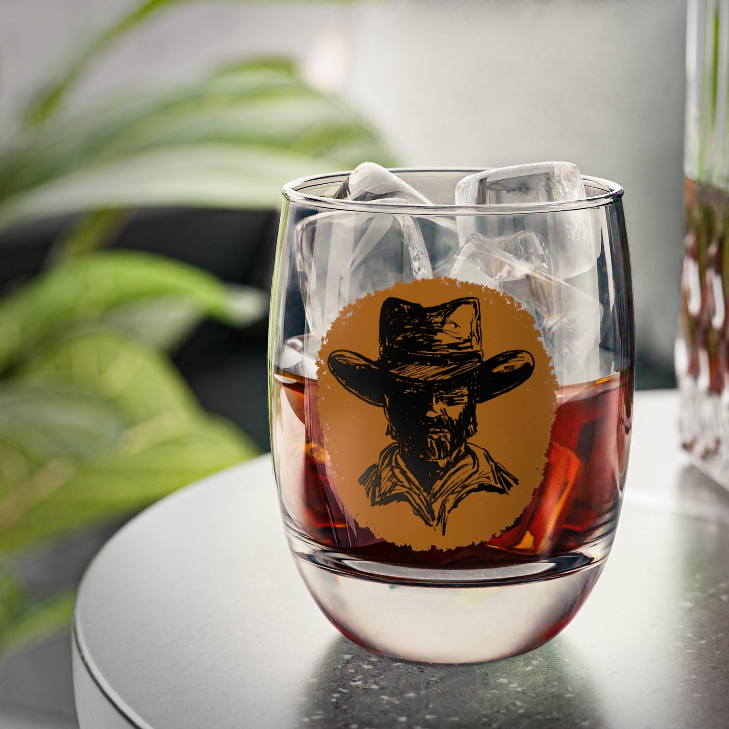 Whiskey Glass - Southwestern Cowboy Western Rancher Old West Cowpoke Design