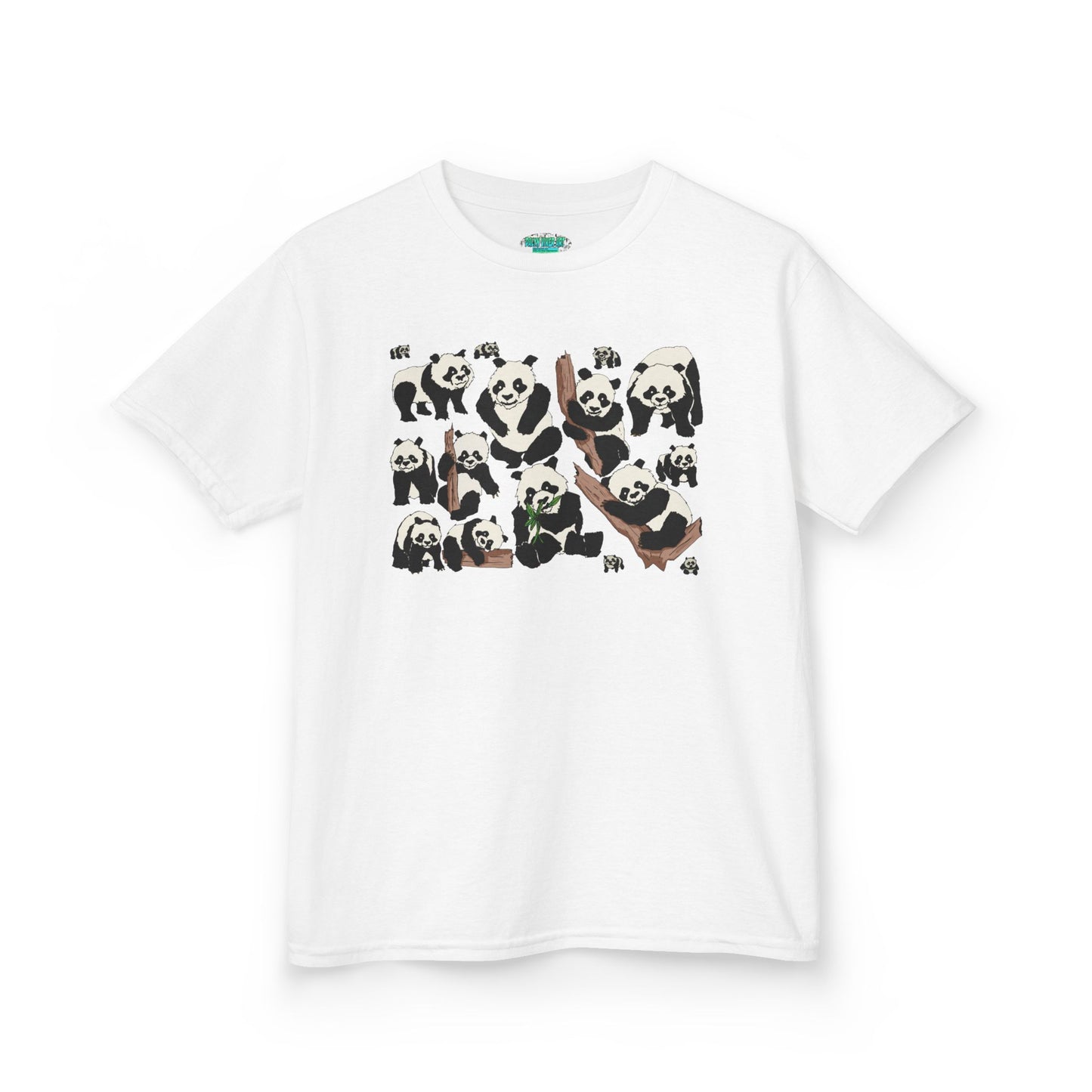 Panda Paradise Kids Tee, Cute Animal T-Shirt, Children's Gift, Birthday Present, Summer Wear, Eco-Friendly Fashion