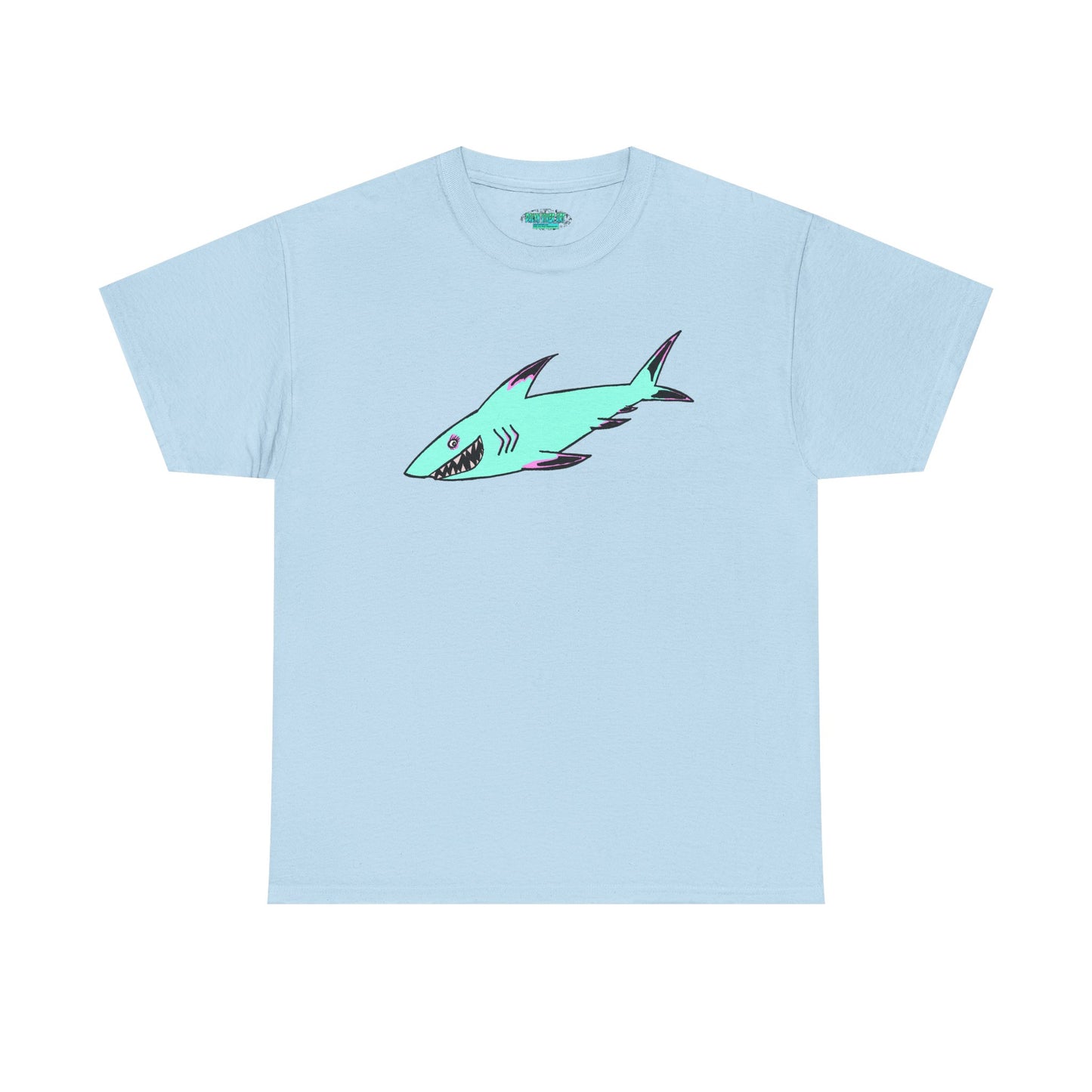 Cool Shark Graphic Unisex Heavy Cotton Tee, Ocean Lover Shirt, Beachwear, Casual Everyday Tee, Gift for Sharks Fans