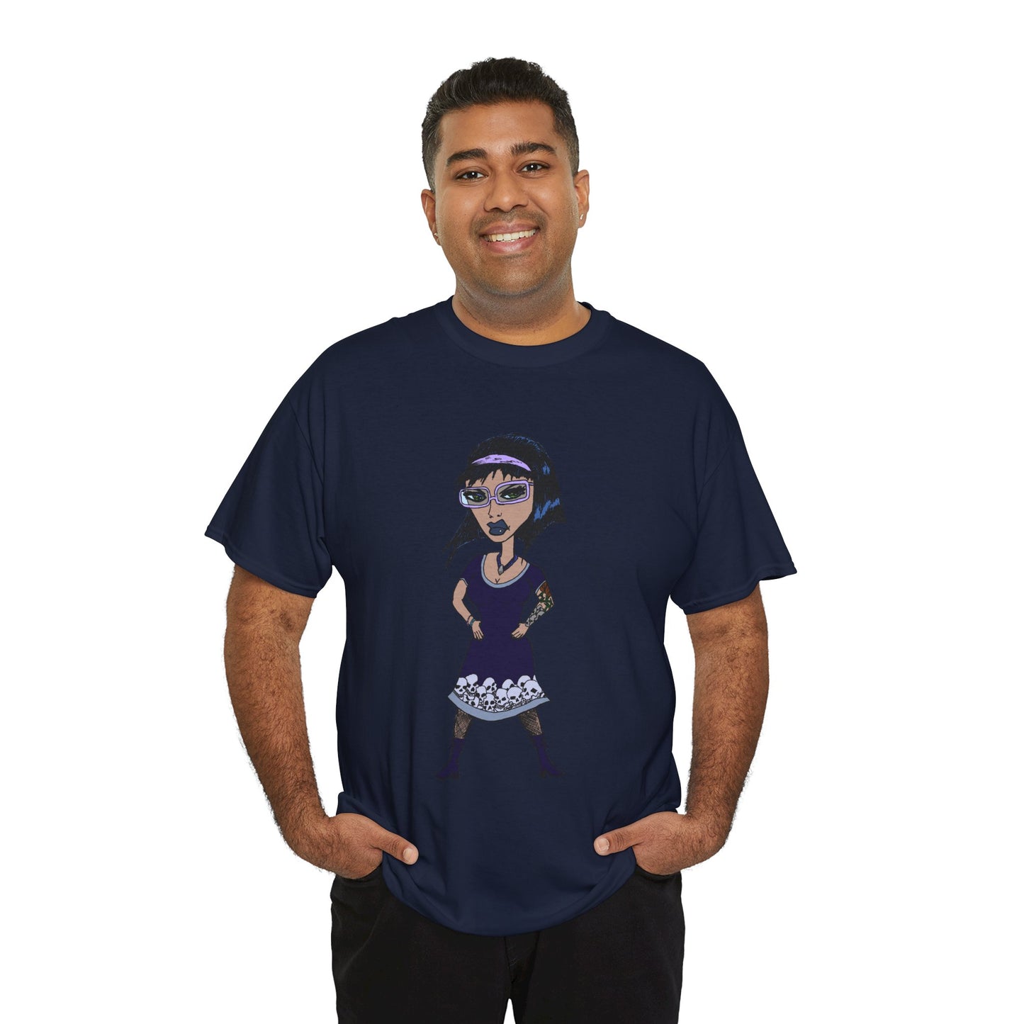 Gothic Doll T-Shirt — Retro Vampire Girl Graphic Tee