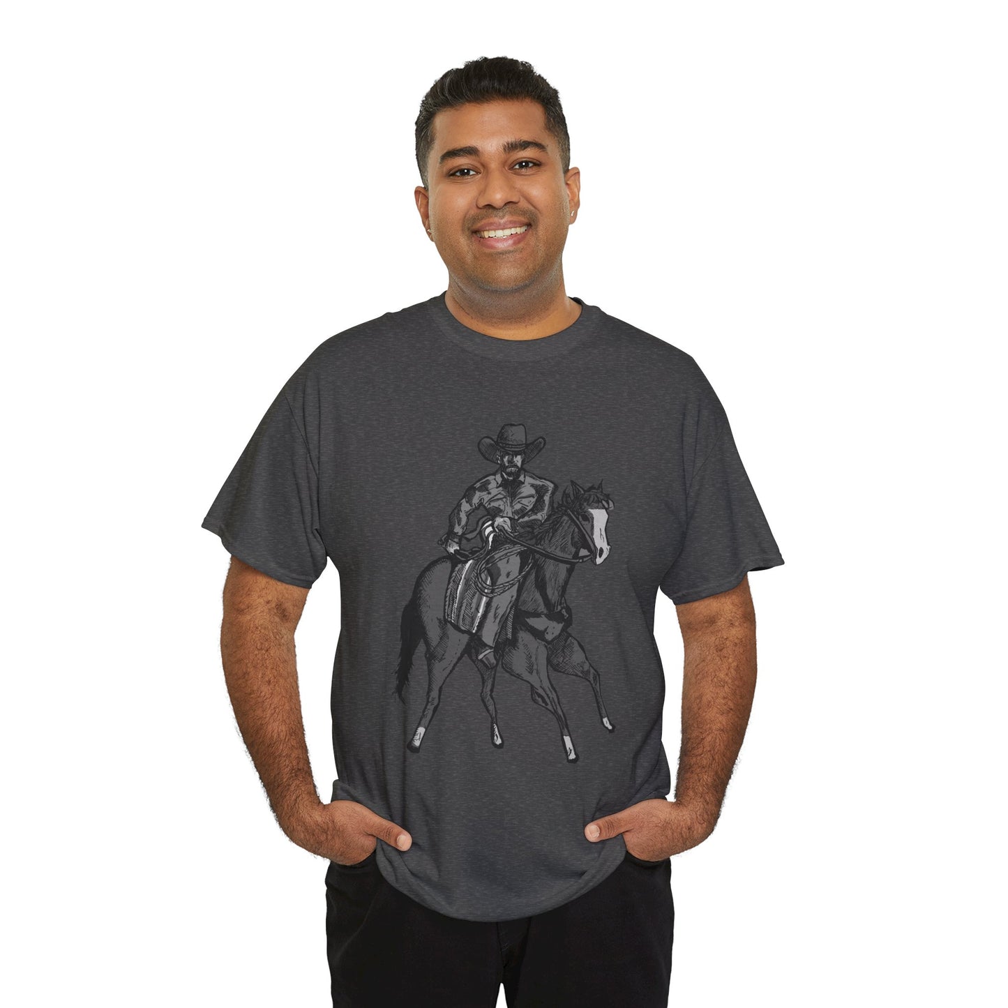 Cowboy on Horseback T‑Shirt — Vintage Western Rodeo Tee