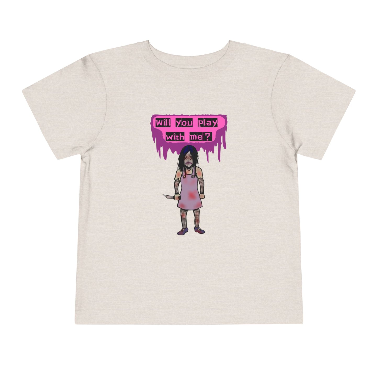 Toddler Tee - Evil Doll - Will You Play With Me