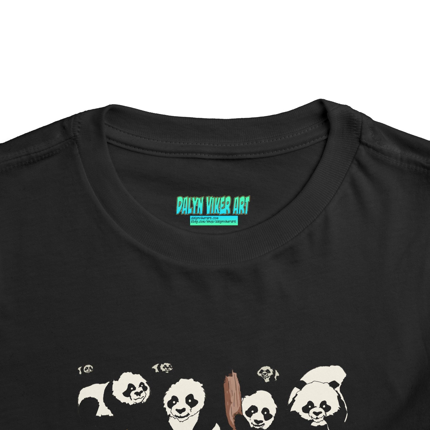 Panda Faces Toddler Tee — Cute Cartoon Panda Print