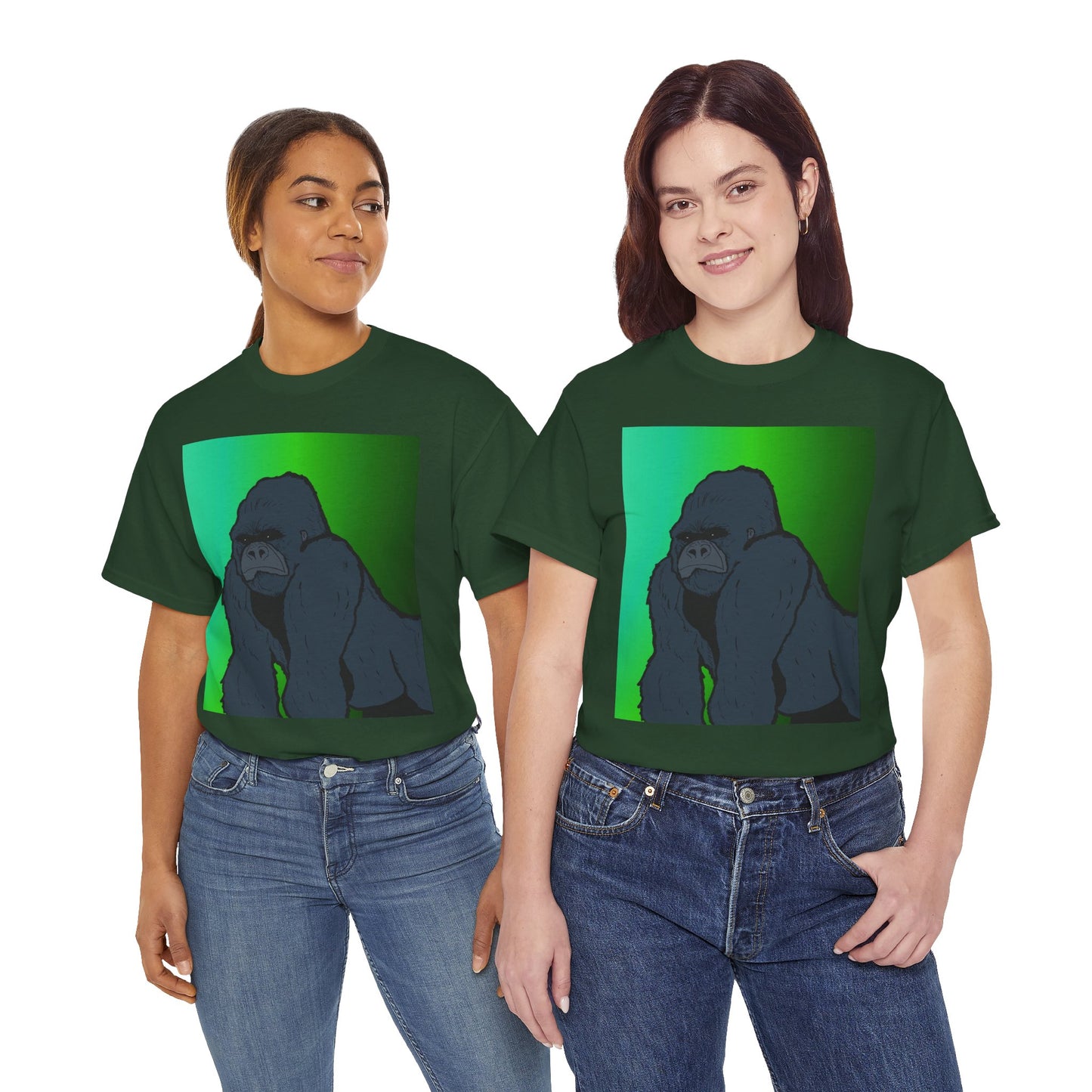Gorilla Portrait Tee – Graphic Ape Illustration T-Shirt