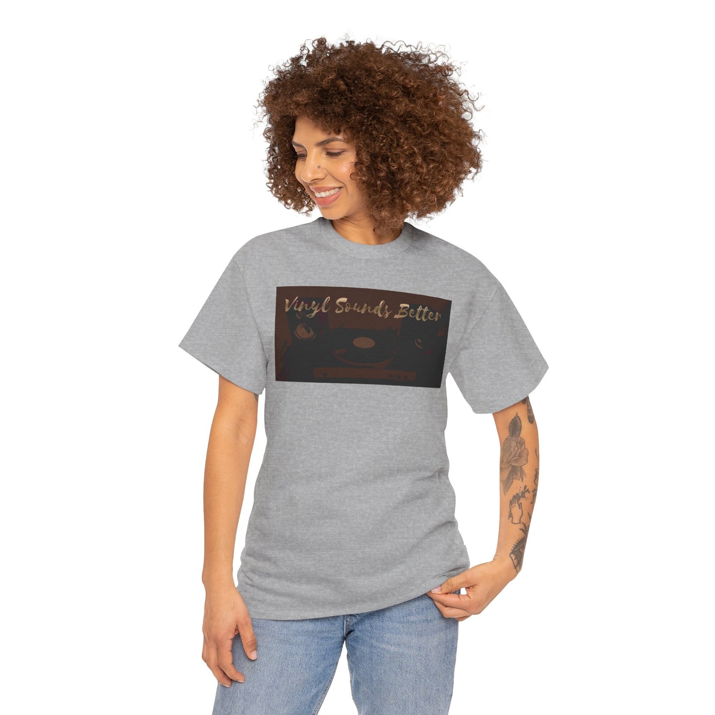 Vinyl Sounds Better T-Shirt — Retro Record Player Tee for Music Lovers