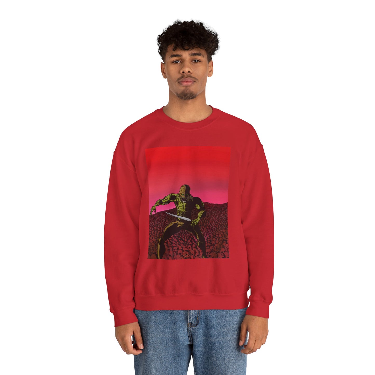 Retro Skull Master Graphic Unisex Crewneck Sweatshirt