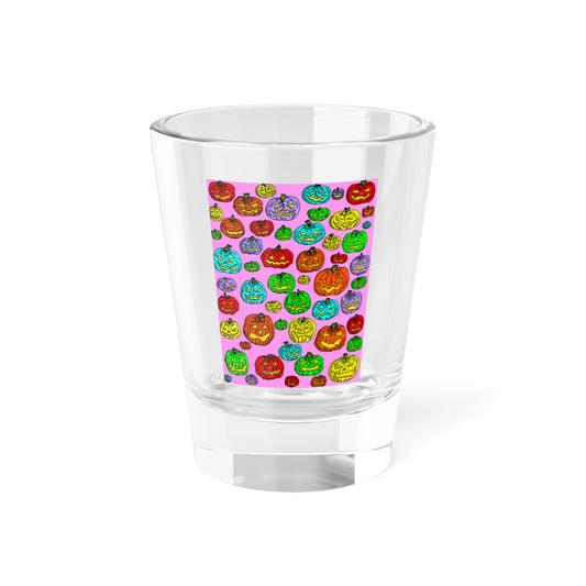 Colorful Pumpkin Shot Glass - 1.5oz