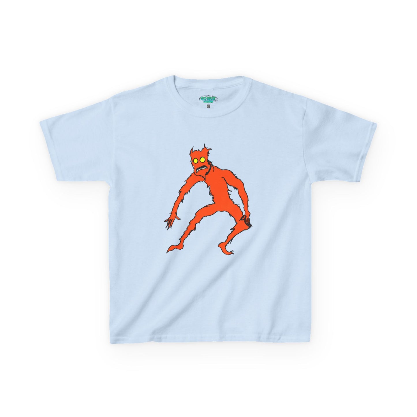 Kids Fire Monster Tee - Fun and Spooky Cotton T-Shirt for Kids